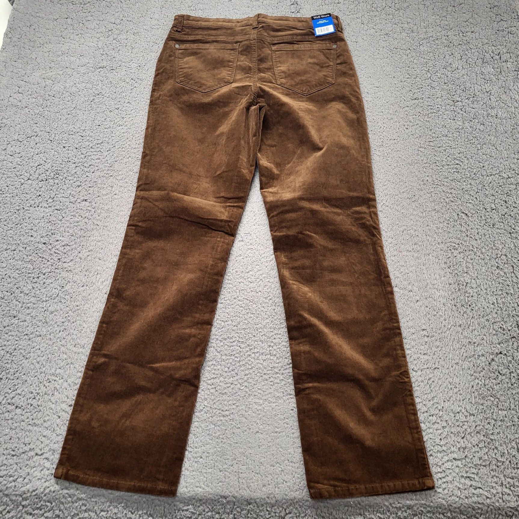 Vintage Well Worn Pants Women’s 10/30 Brown Corduroy High Rise Jeans Shirt? Size 32" / US 10 / IT 46 - 4 Thumbnail