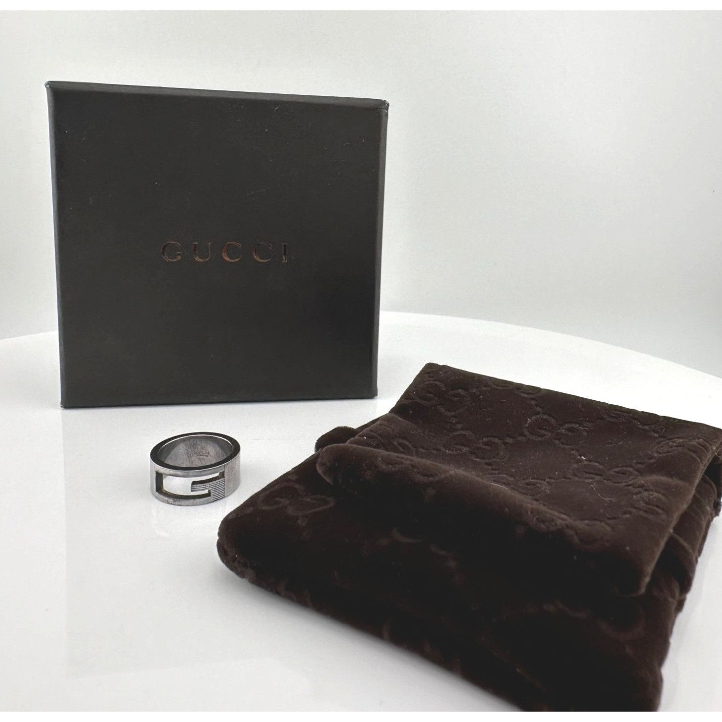 Gucci Gucci Abstract G Ring w GG Dust Bag and Gucci Box - Sz 4.25 Size ONE SIZE - 3 Thumbnail