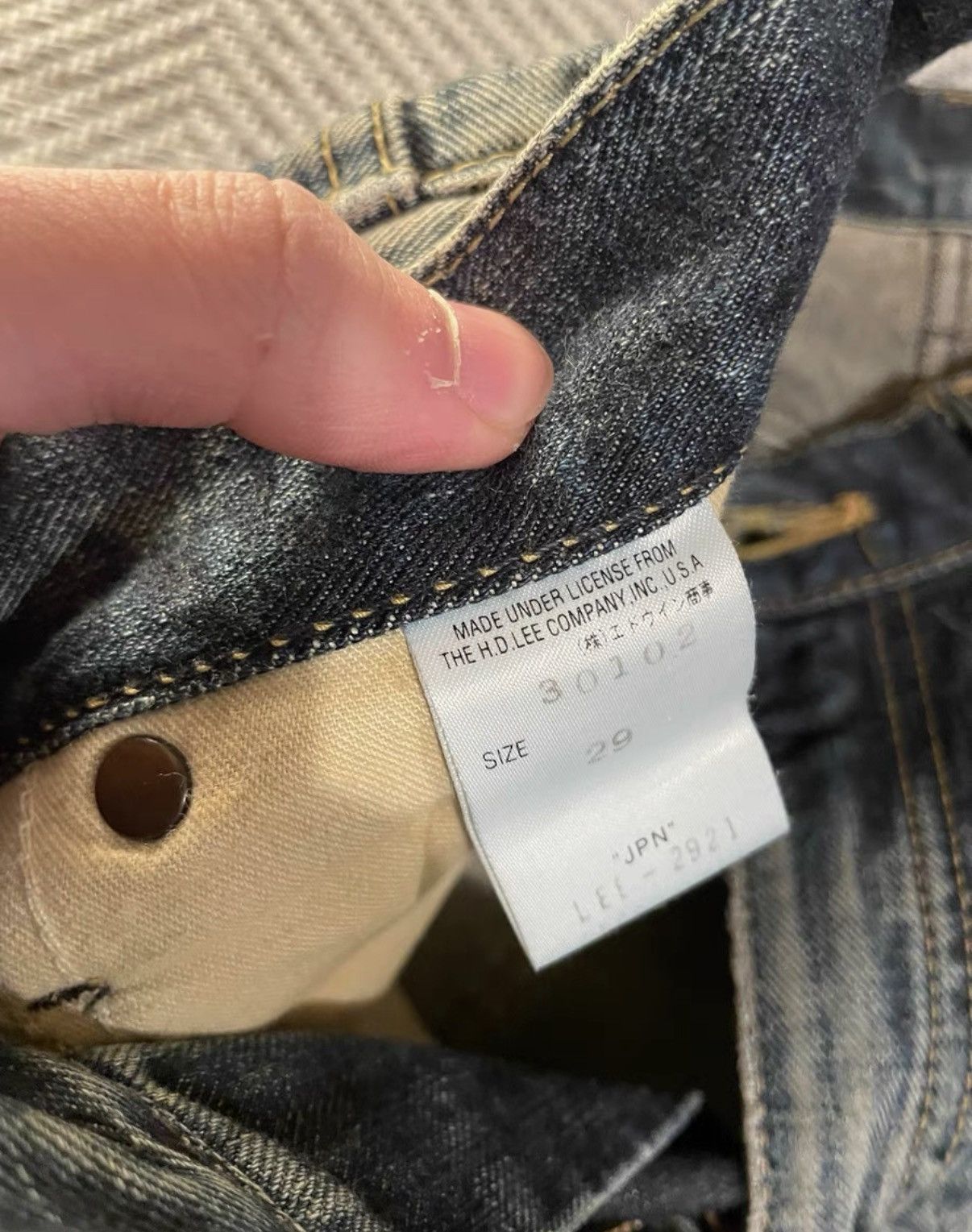 Lee Lee Japan Vintage Washed Flare Jeans K24 Size US 29 - 6 Thumbnail