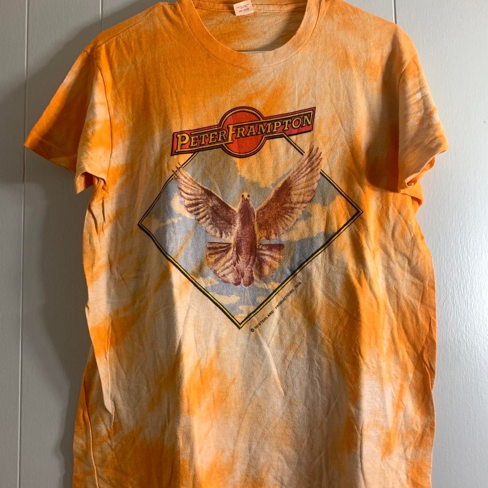 Hanes vintage 1976 PETER FRAMPTON Winds Of Change tee shirt LARGE Size US L / EU 52-54 / 3 - 3 Thumbnail