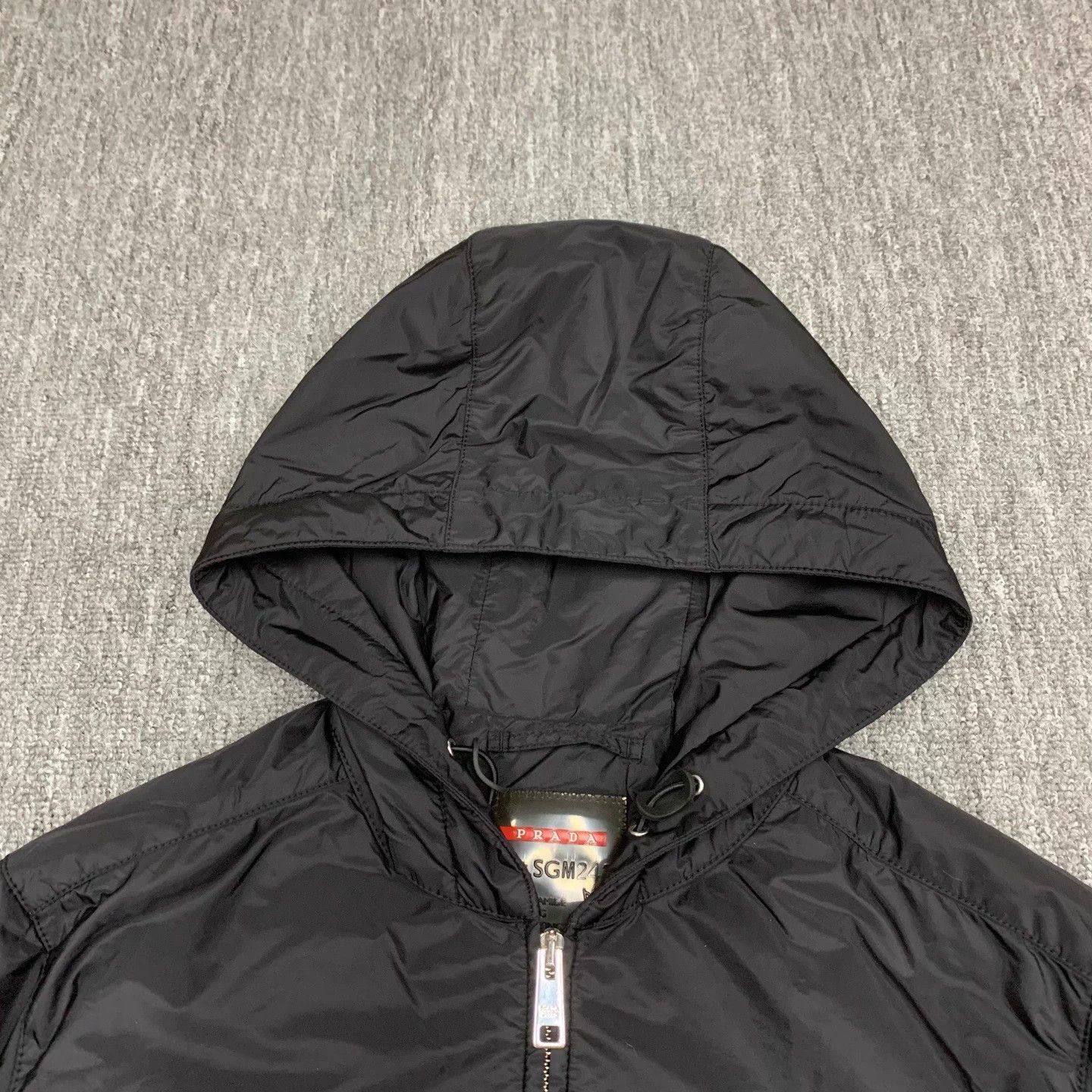 Prada Prada Black Nylon Triangle Logo Coat Size S / US 4 / IT 40 - 4 Thumbnail