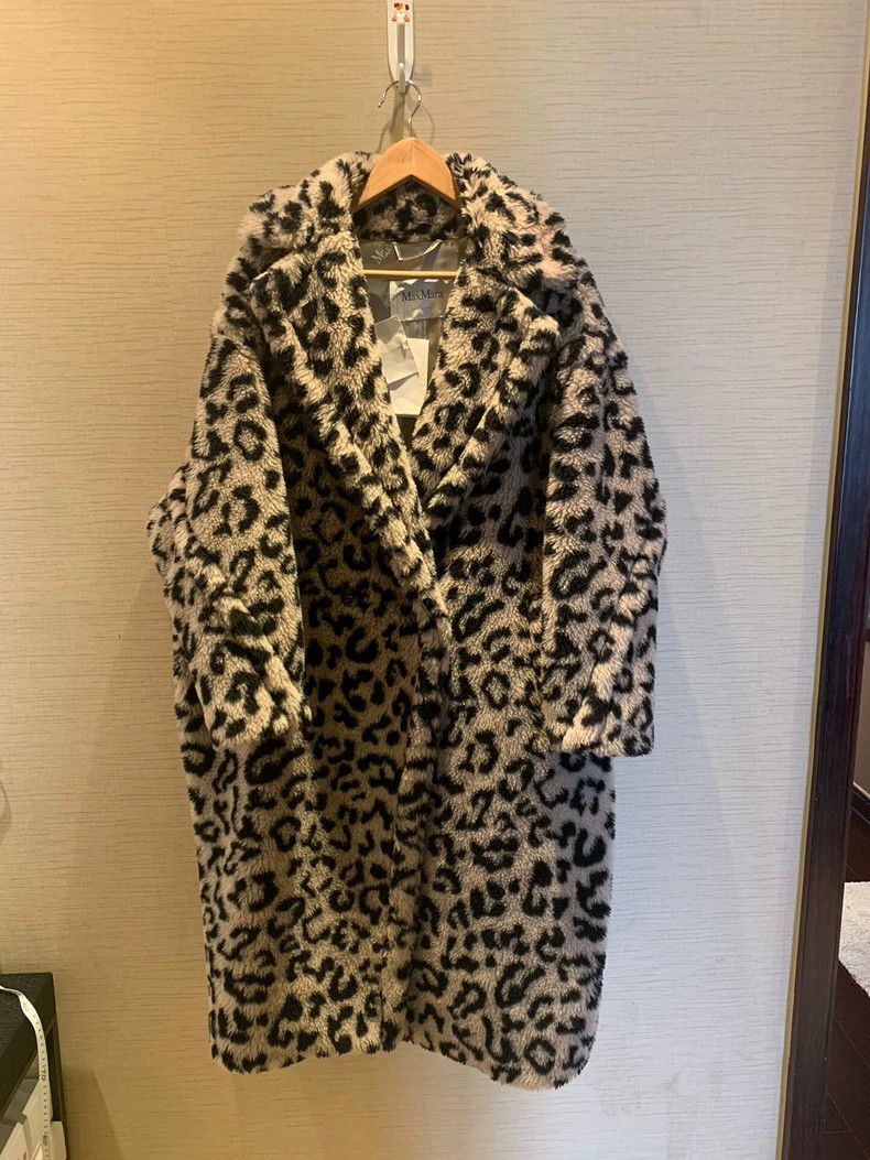 Max Mara Teddy Bear Coat Show Limited Edition Leopard