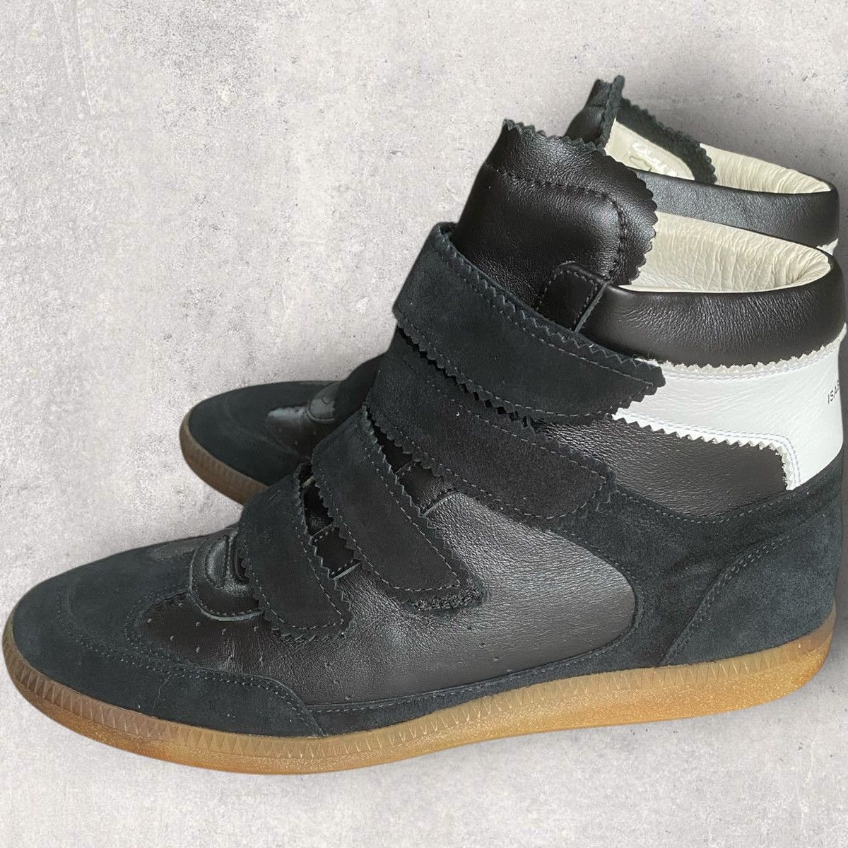 Isabel Marant Isabel Marant Black Suede Bilsy Wedge Sneakers Size US 9 / EU 42 - 2 Thumbnail