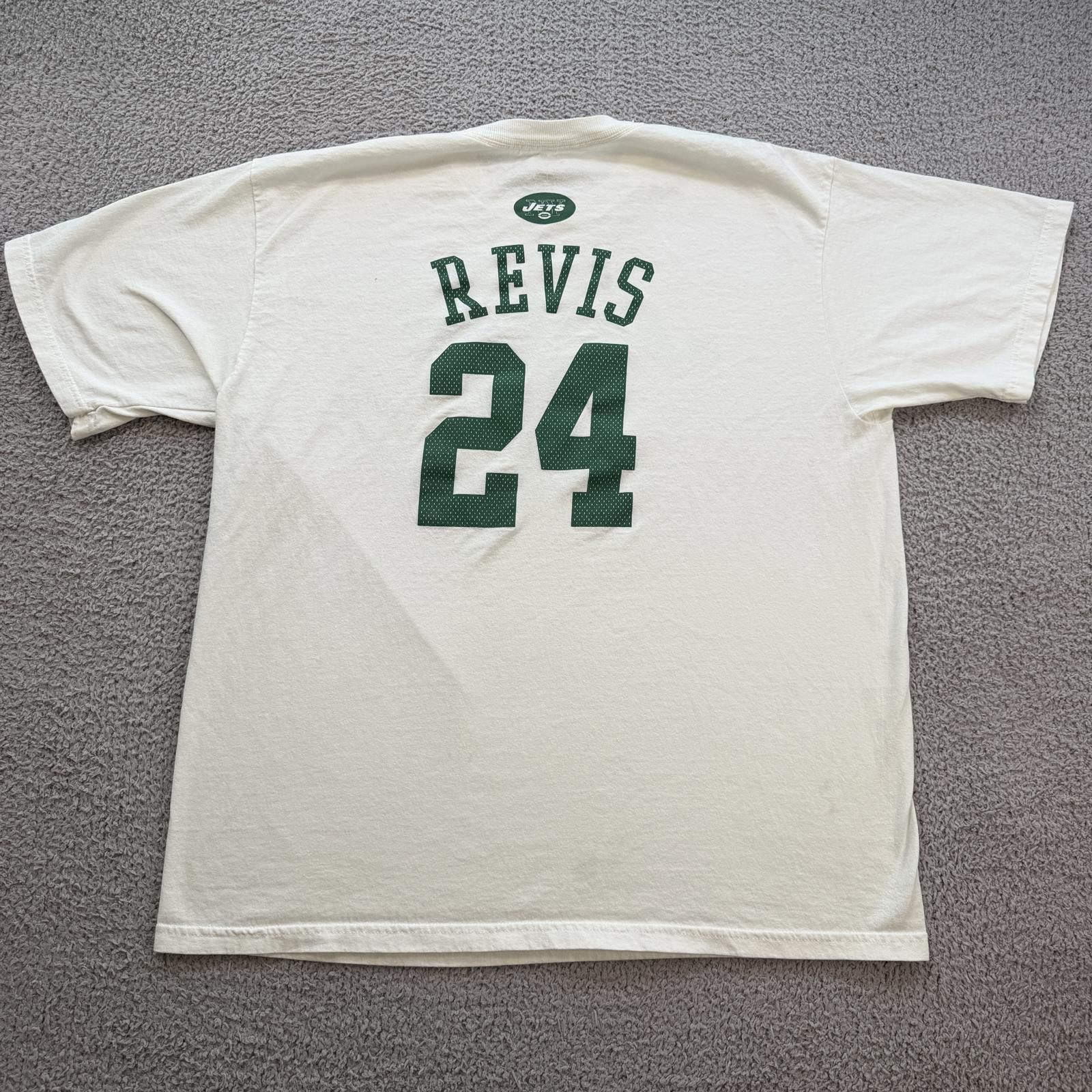 Reebok Reebok New York Jets Darrelle Revis 24 T Shirt Mens XL NFL Size US XL / EU 56 / 4 - 2 Thumbnail