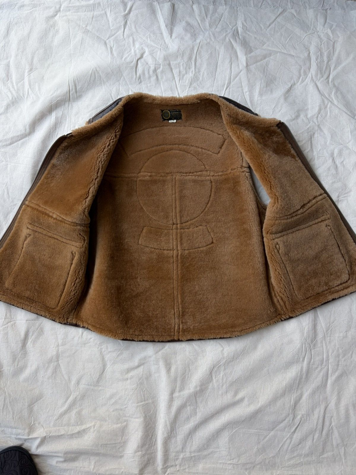 TOYS McCOY Hiroshi Okamoto AUTOGRAPHED C-3 Aviator Leather Vest Size US M / EU 48-50 / 2 - 5 Thumbnail