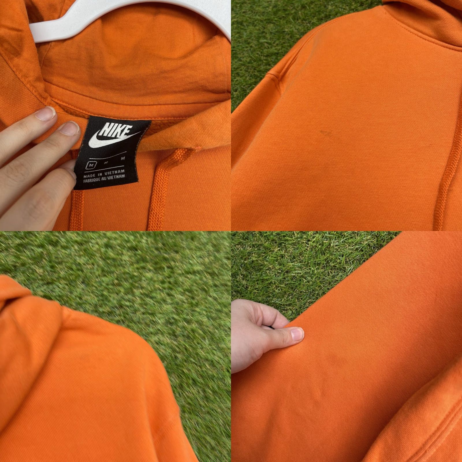 Nike Nike Hoodie Pullover Fleece Mens Medium Orange Athleisure Casual Comfort Club Size US M / EU 48-50 / 2 - 8 Thumbnail