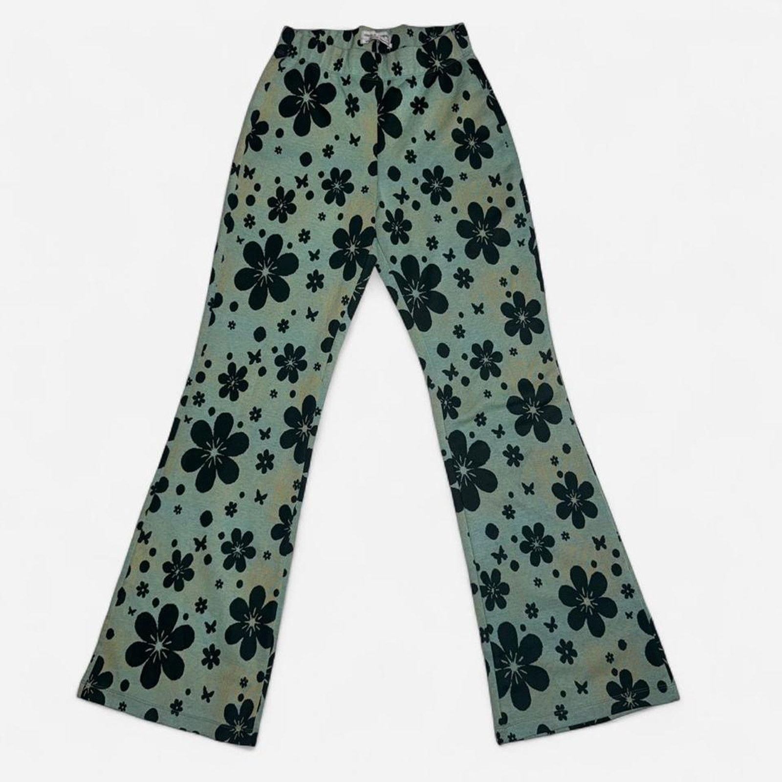 Urban Outfitters Urban outfitters green floral flare Size 30" / US 8 / IT 44 - 1 Thumbnail
