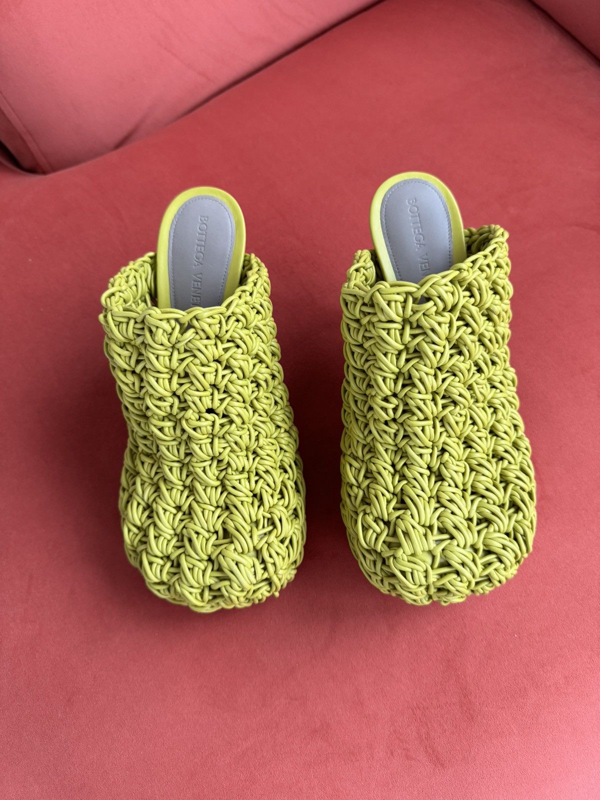 Bottega Veneta Bottega Veneta yellow macrame style, size 35.5 It Size US 5.5 / IT 35.5 - 4 Thumbnail