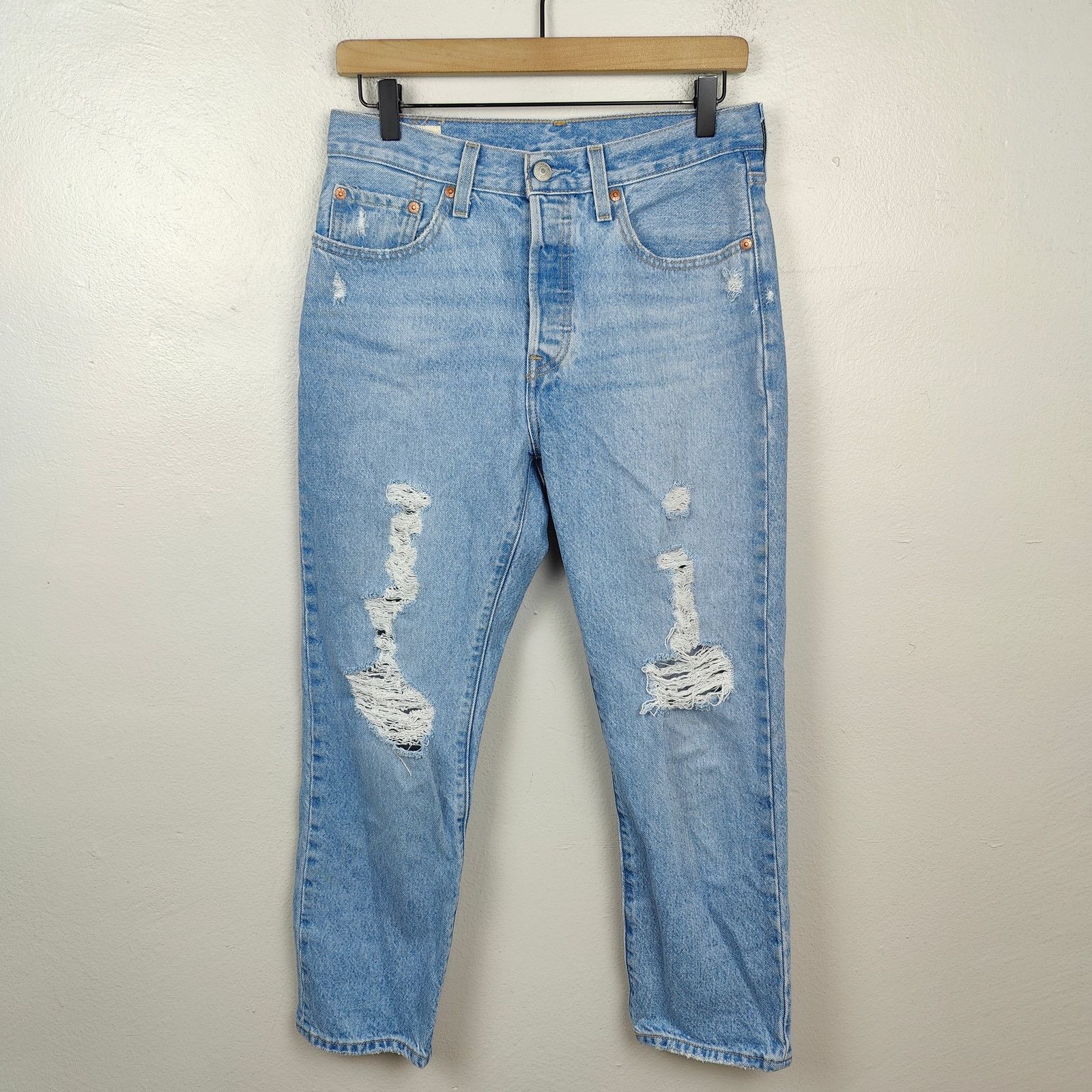 Levi's Levis 501 Jeans Womens 27 Ojai Ring Straight Leg Size 27" / US 4 / IT 40 - 1 Thumbnail