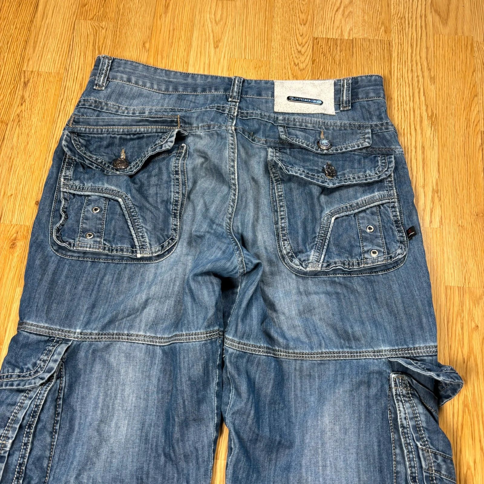 Japanese Brand Prodigy Multi-Pocket Cargo Jeans Size US 34 / EU 50 - 7 Thumbnail