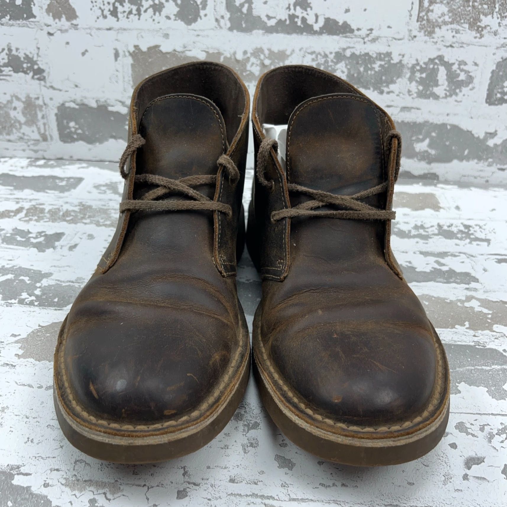 Clarks Clarks Bushacre 2 Chukka Ankle Boots Men 9 Brown Leather Lace Up Size US 9 / EU 42 - 3 Thumbnail