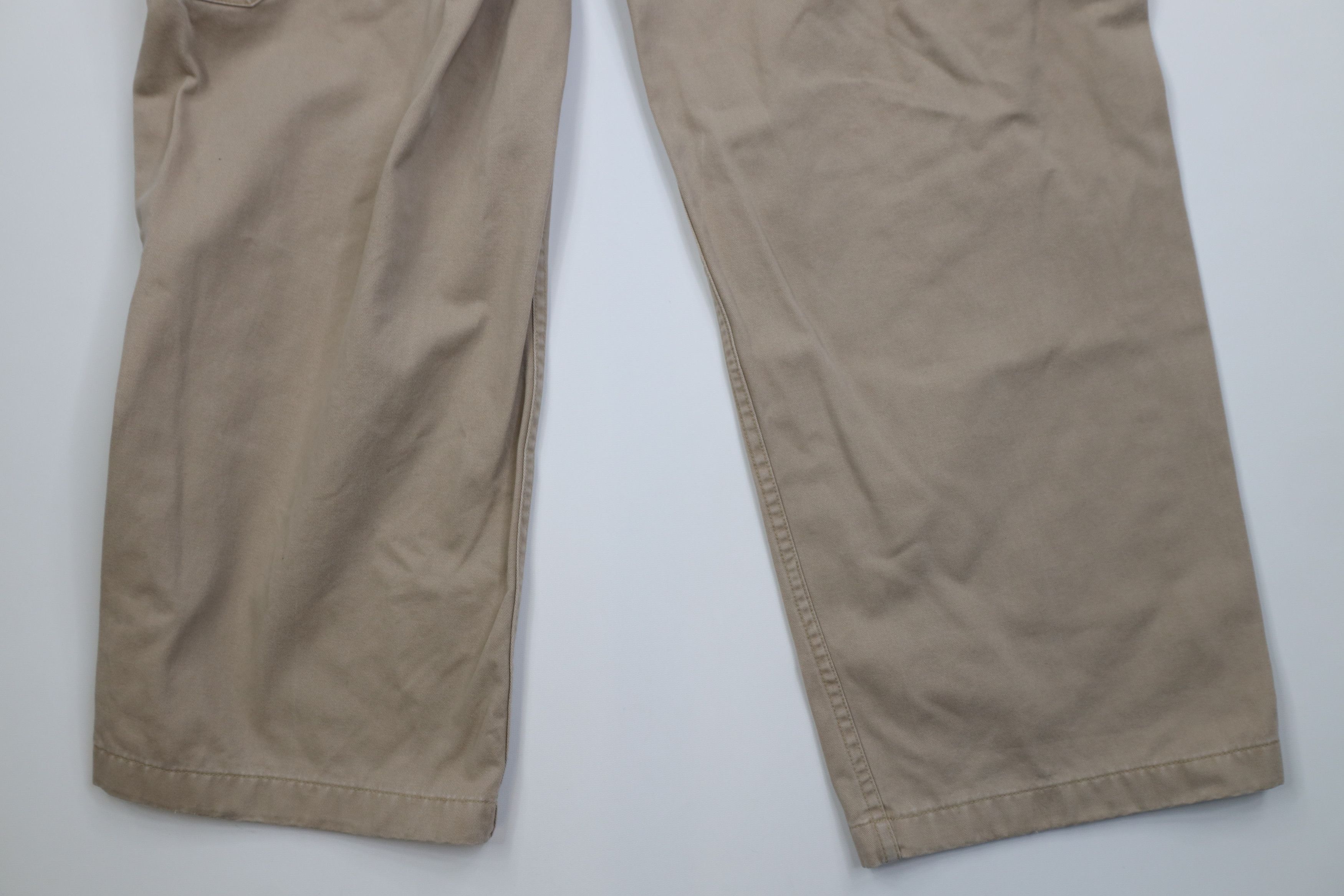 Gap Vintage Y2K 2004 Gap Baggy Heavy Wide Leg Cargo Pants Beige Size US 38 / EU 54 - 13 Thumbnail