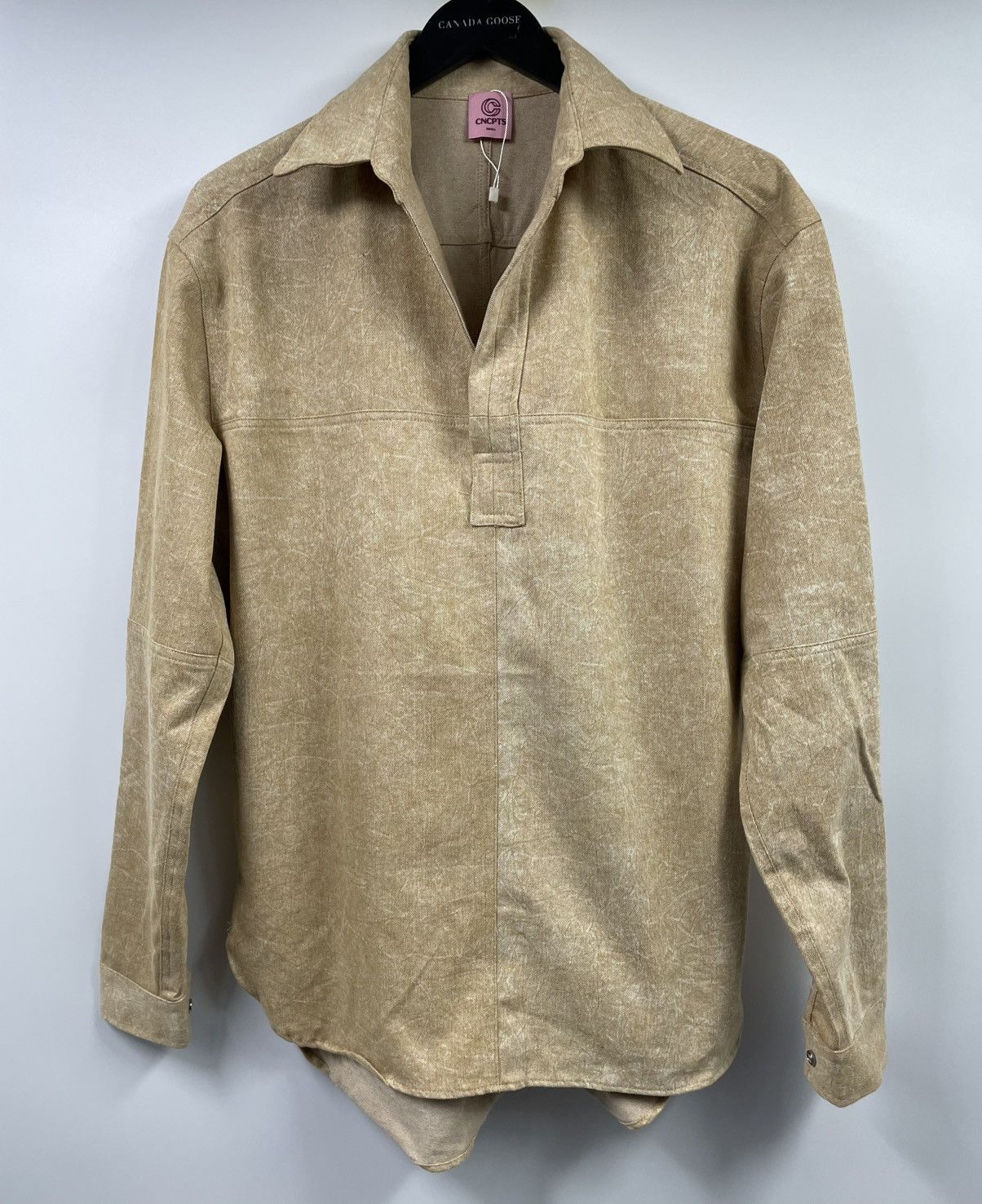 Other CNCPTS Beige Denim Rugby Long Sleeve Shirt Small Size S / US 4 / IT 40 - 9 Thumbnail