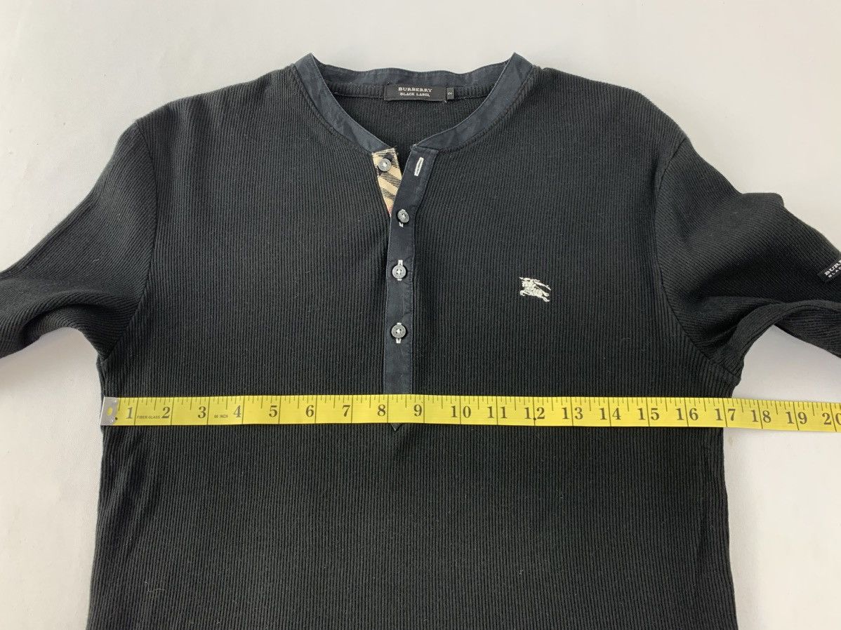 Burberry Burberry Black Label Longsleeve Henley Neck Tee Size US S / EU 44-46 / 1 - 9 Thumbnail