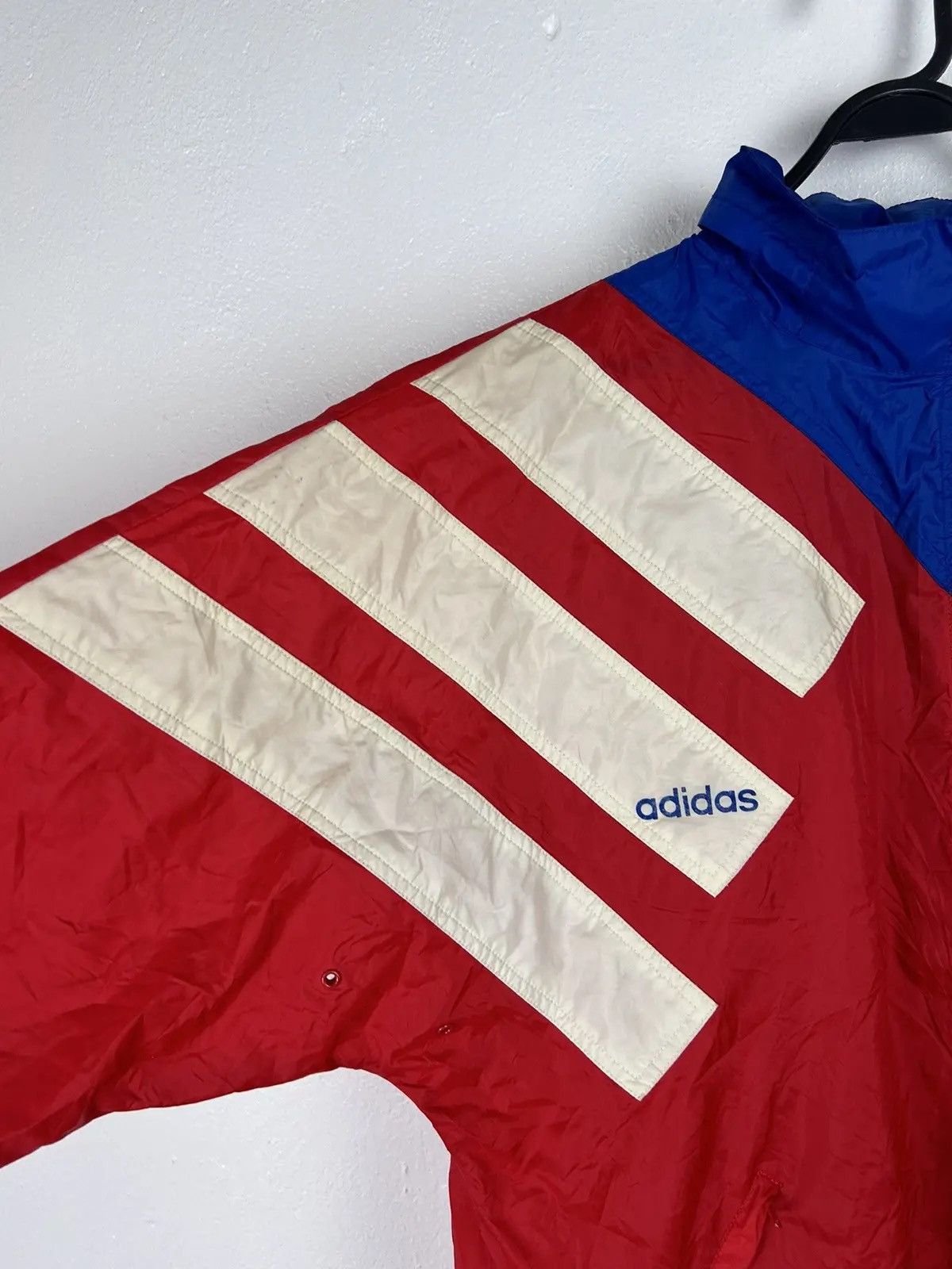 Adidas 90s Vintage Bayern Munchen Packable 1993/94 Rain Jacket Size US L / EU 52-54 / 3 - 3 Thumbnail