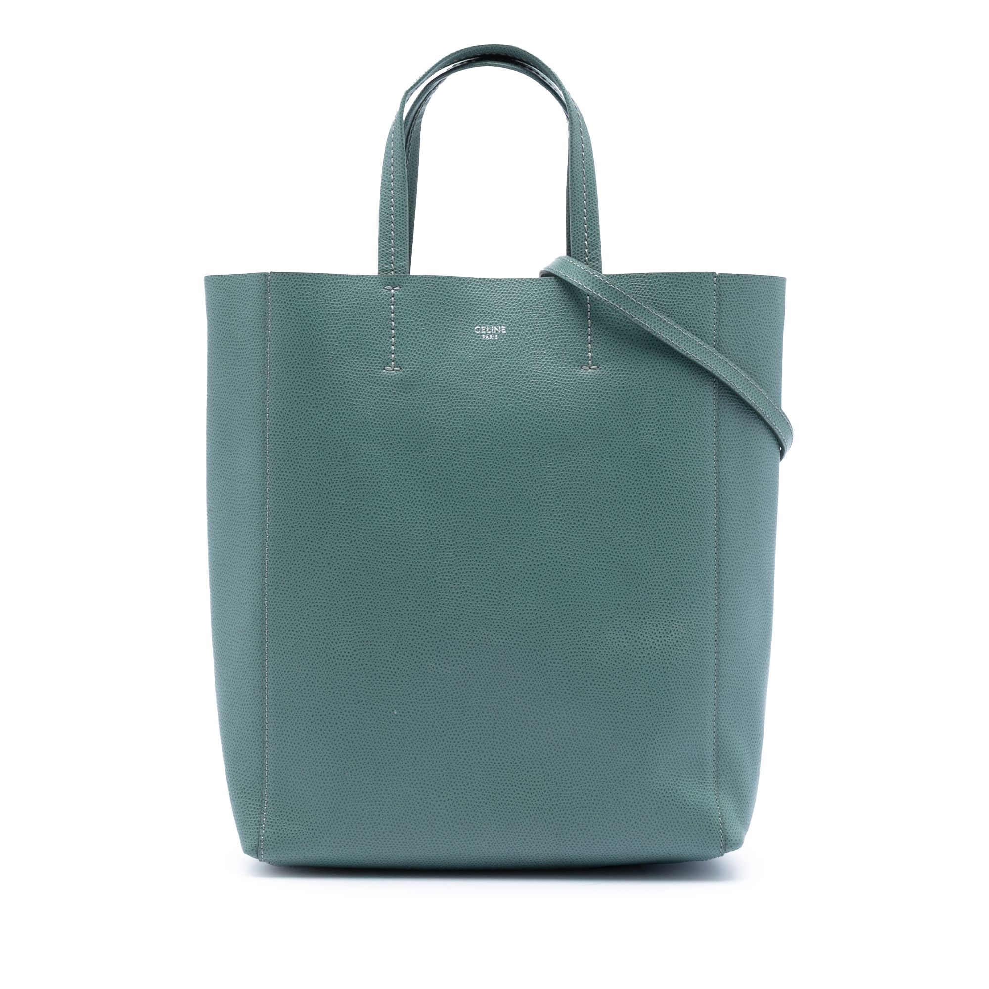 Celine Small Grained Calfskin Vertical Cabas Tote