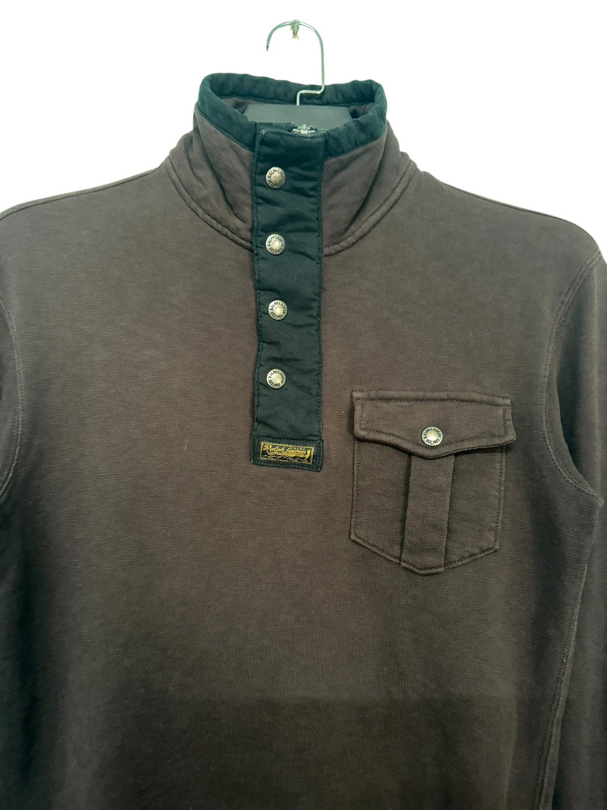 RRL Ralph Lauren 💥 POLO RALPH LAUREN HALF BUTTON & ZIPPER TALON ZIP Size US XS / EU 42 / 0 - 4 Thumbnail