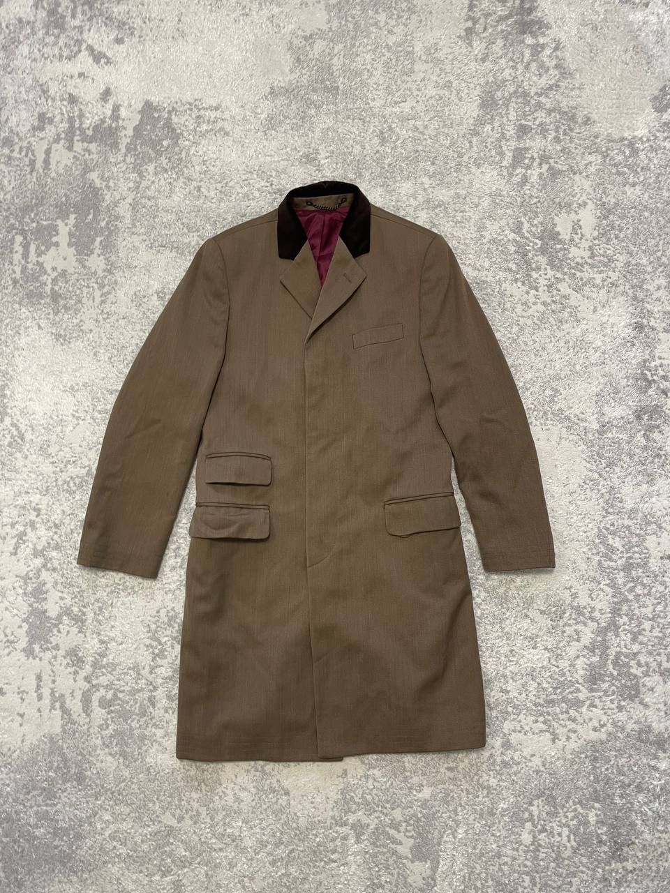 Charles Tyrwhitt Charles Tyrwhitt Men's Wool Overcoat Classic Made in England Size US M / EU 48-50 / 2 - 1 Thumbnail