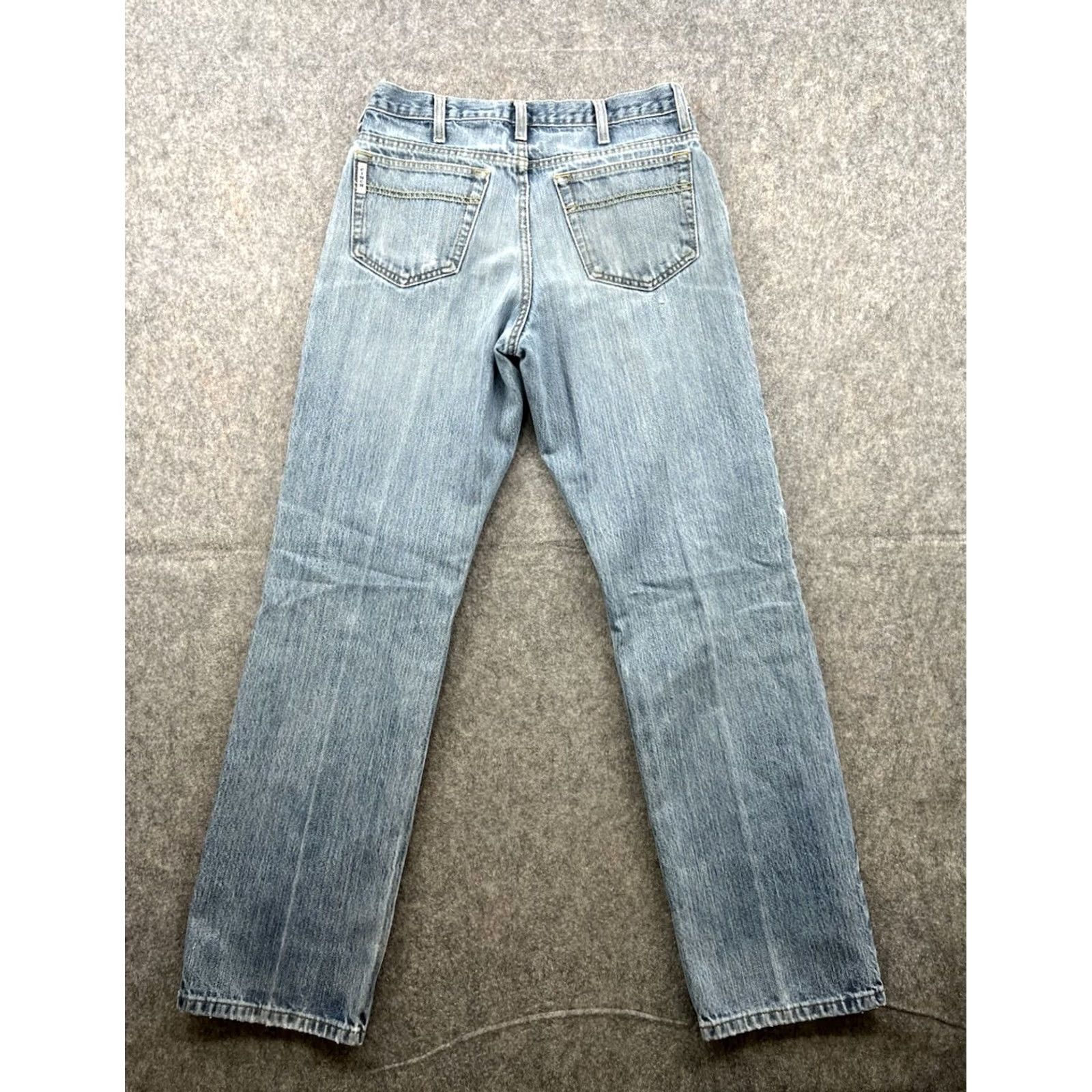 Vintage Cinch Men's White Label Relaxed Fit Jeans Size 31x32 Light Blue Wash Denim 5-Pocket Casual Western Cowboy Style Size US 31 - 6 Thumbnail