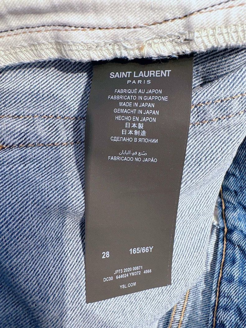Saint Laurent Paris Saint Laurent Paris Light Blue Ripped Jeans Size US 28 / EU 44 - 4 Thumbnail