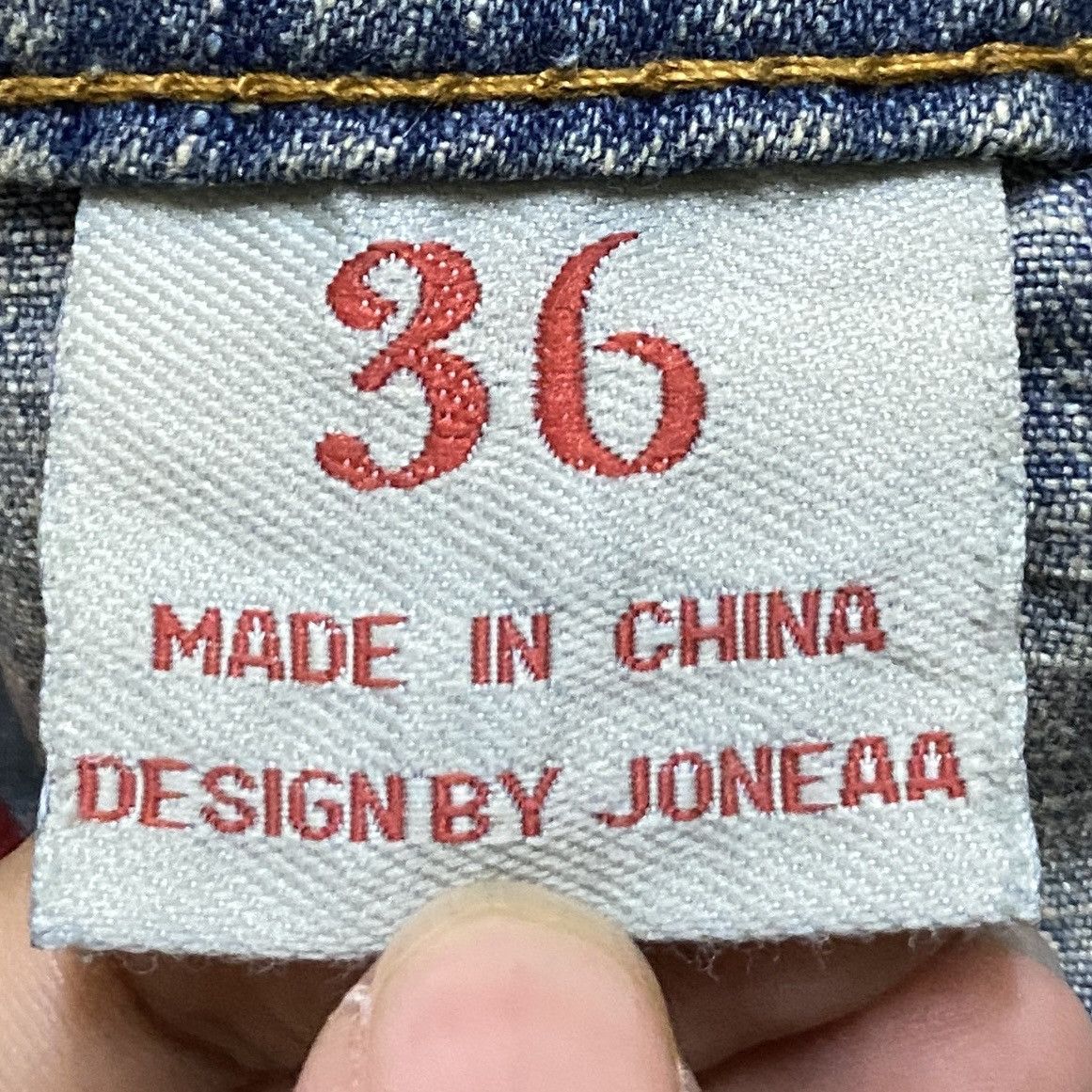 14th Addiction Very Rare Vintage Brand B.Blue Tactical Waxed Jeans 2000s Size US 36 / EU 52 - 10 Thumbnail