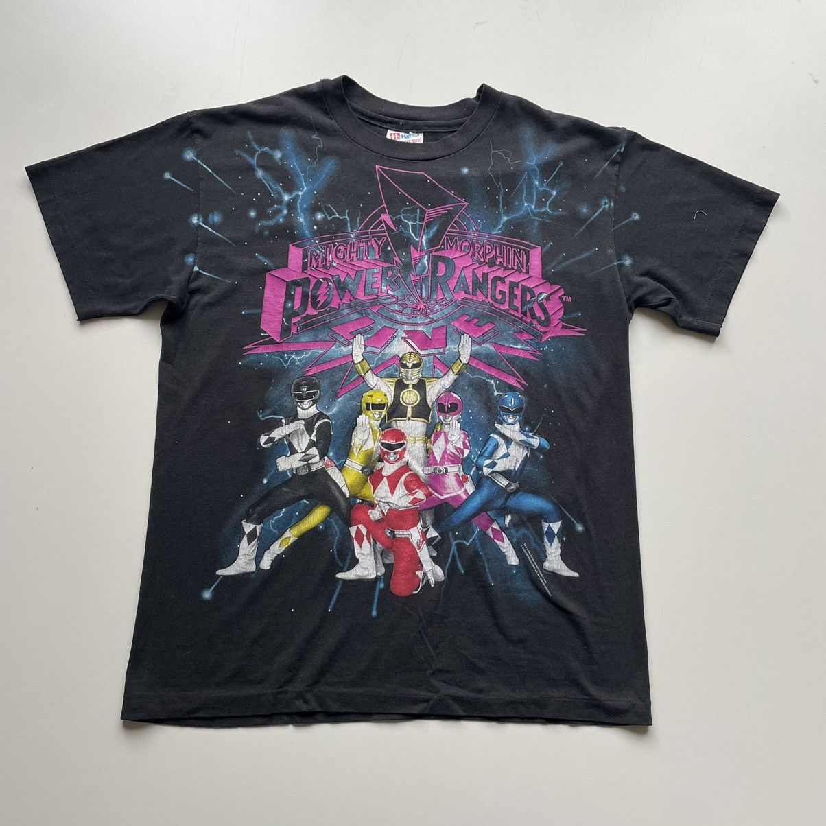 Cartoon Network × Vintage Vintage 1990s Mighty Morphin Power Rangers Graphic T Shirt Size US S / EU 44-46 / 1 - 1 Thumbnail