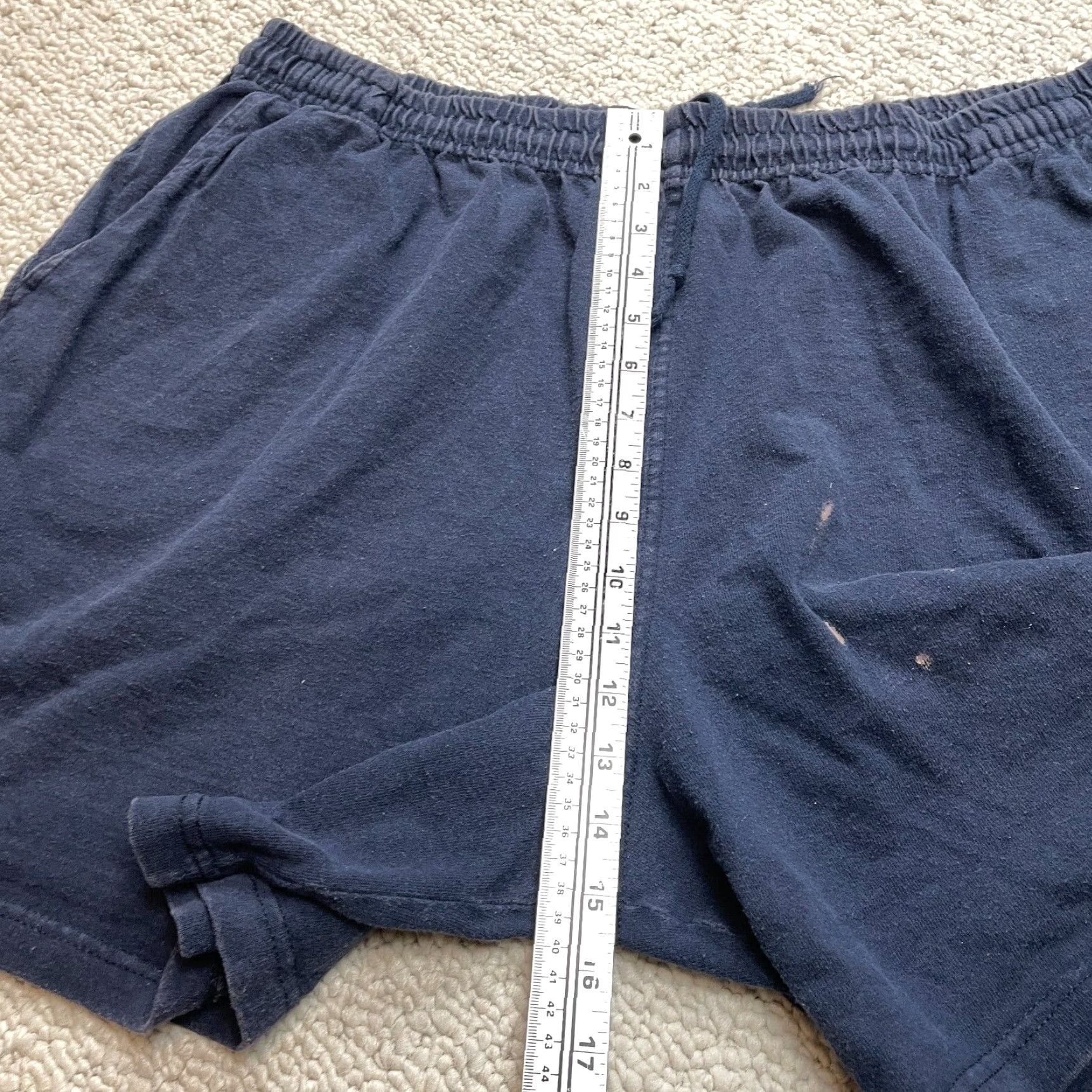 Hanes Hanes Sweatshorts Mens 2XL Blue Casual Comfort Pockets 7" Inseam Size US 39 - 6 Thumbnail