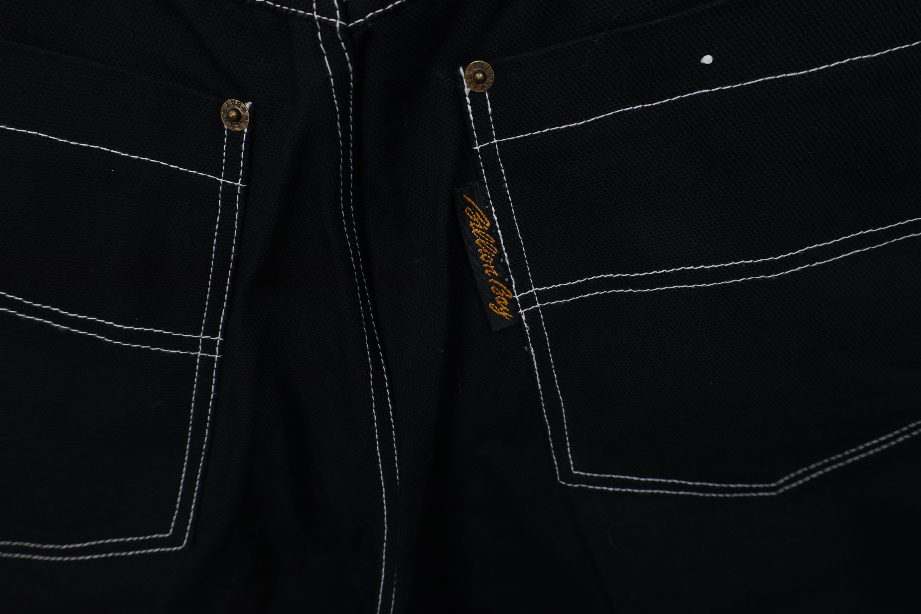Vintage Vintage 90s Streetwear Canvas Baggy Fit Shorts Black Cotton Size US 30 / EU 46 - 13 Thumbnail