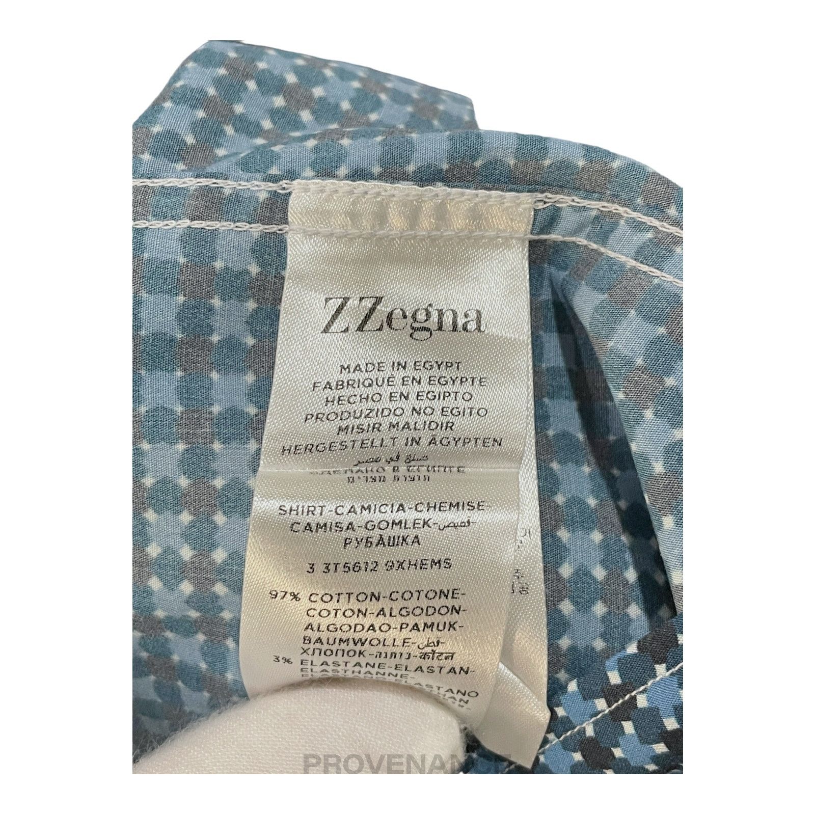 Z Zegna 🔴 Z Zegna Button Down Shirt - Blue Size US XXS / EU 40 - 9 Thumbnail
