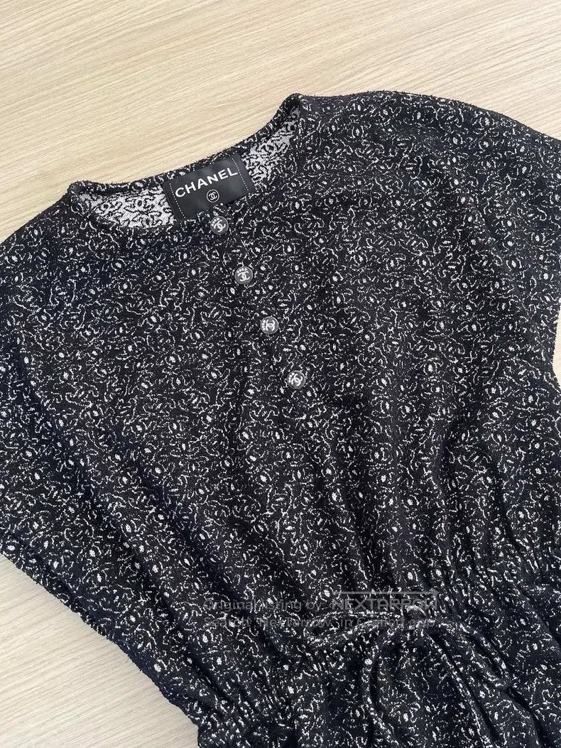 Chanel Chanel 25m beach series silver and black dress Size XXS / US 00 / IT 34 - 4 Thumbnail