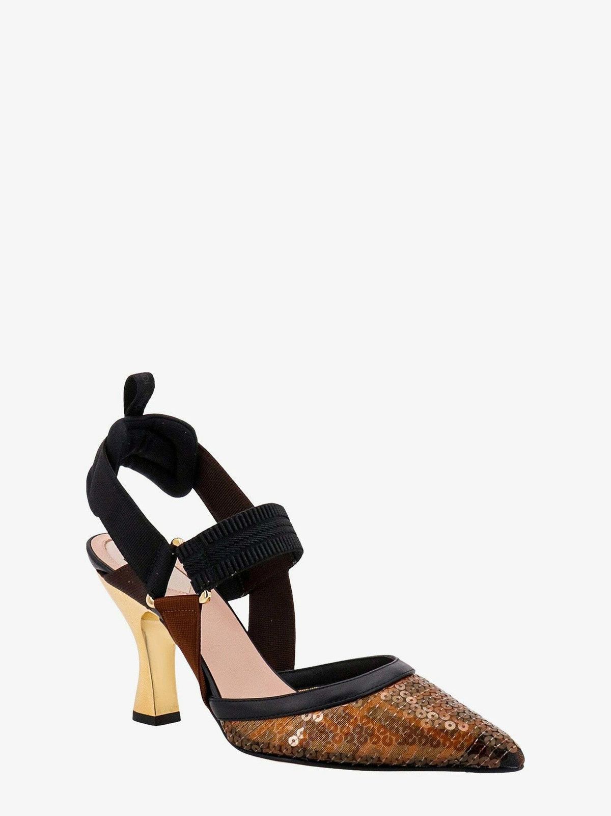 Fendi o1w1db10725 8J8459 Colibri Pumps in Brown Size US 7 / IT 37 - 2 Thumbnail