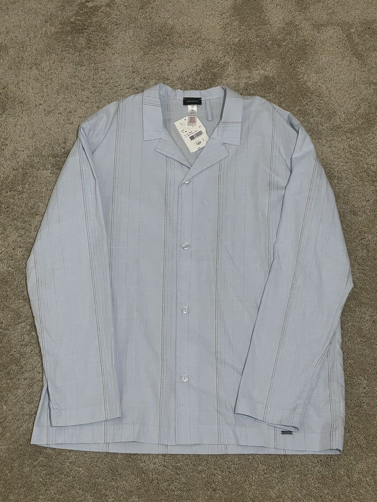 Hanro Light Blue Button Up