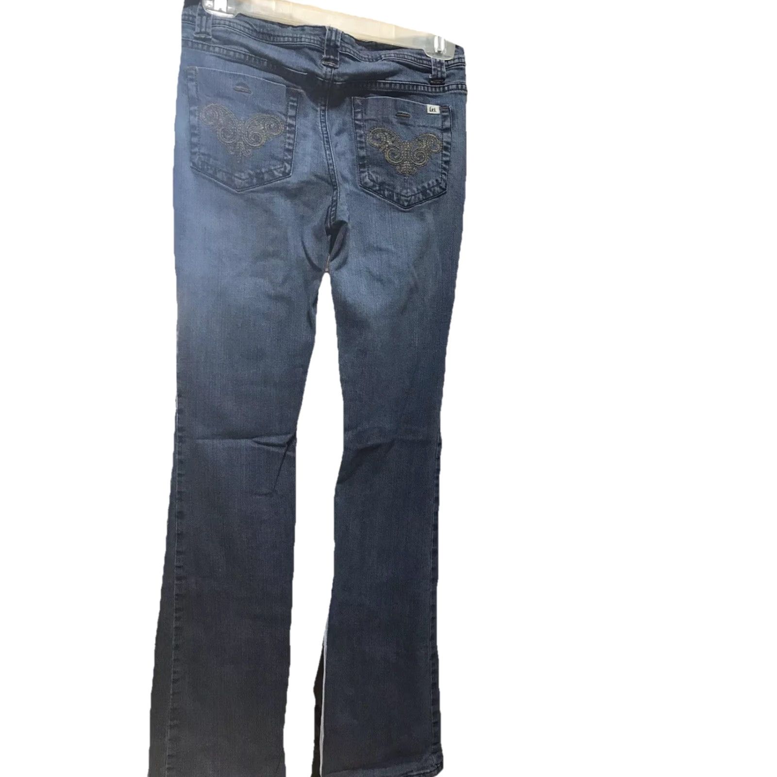 Vintage LEI Women's Jeans Size 7 Light Wash Straight Fit Cotton Spandex Comfortable Denim Fall Spring Summer Winter Size 28" / US 6 / IT 42 - 2 Thumbnail