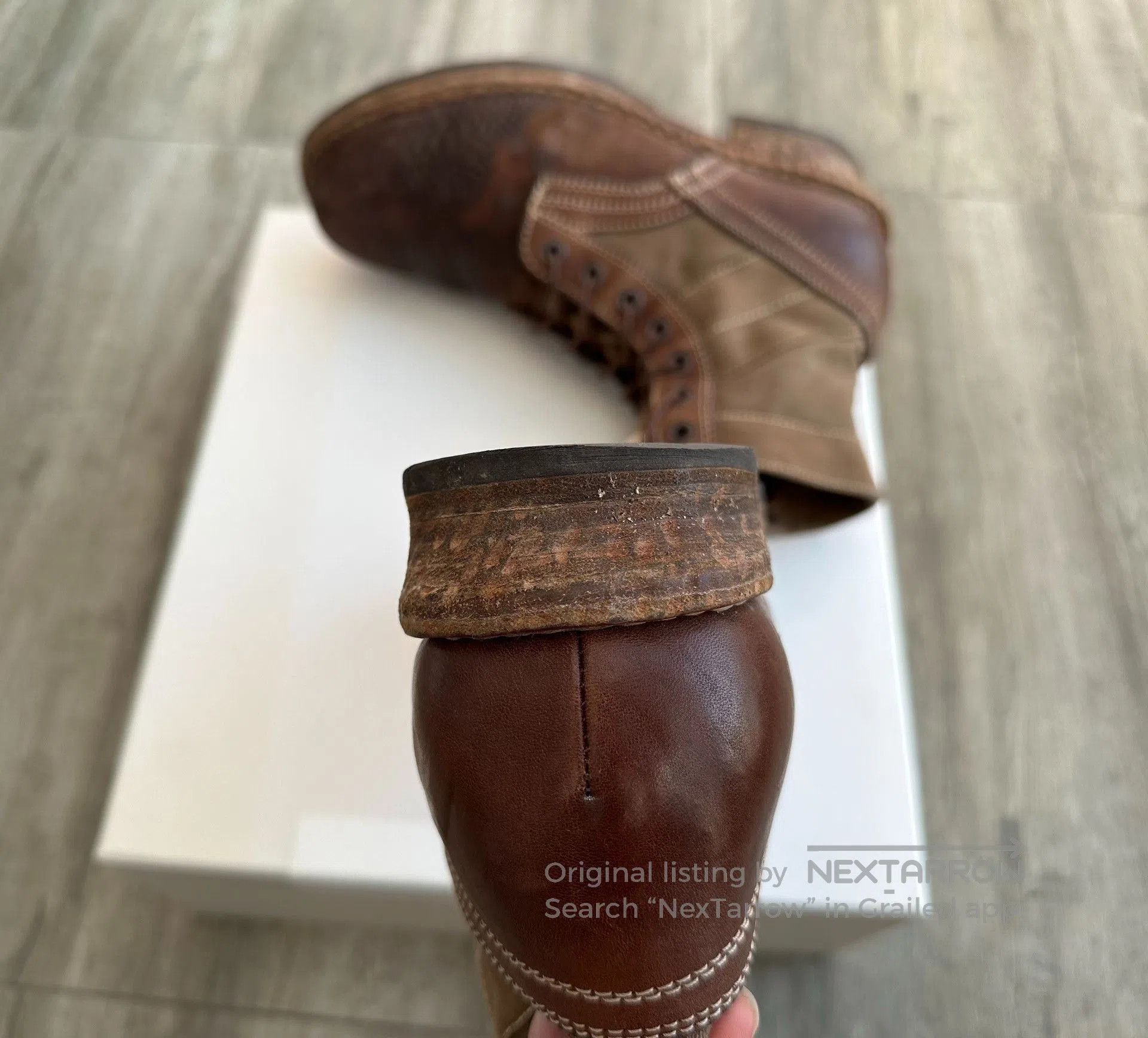 Visvim visvim 7 hole folk boots khaki color. Size US 9 / EU 42 - 5 Thumbnail