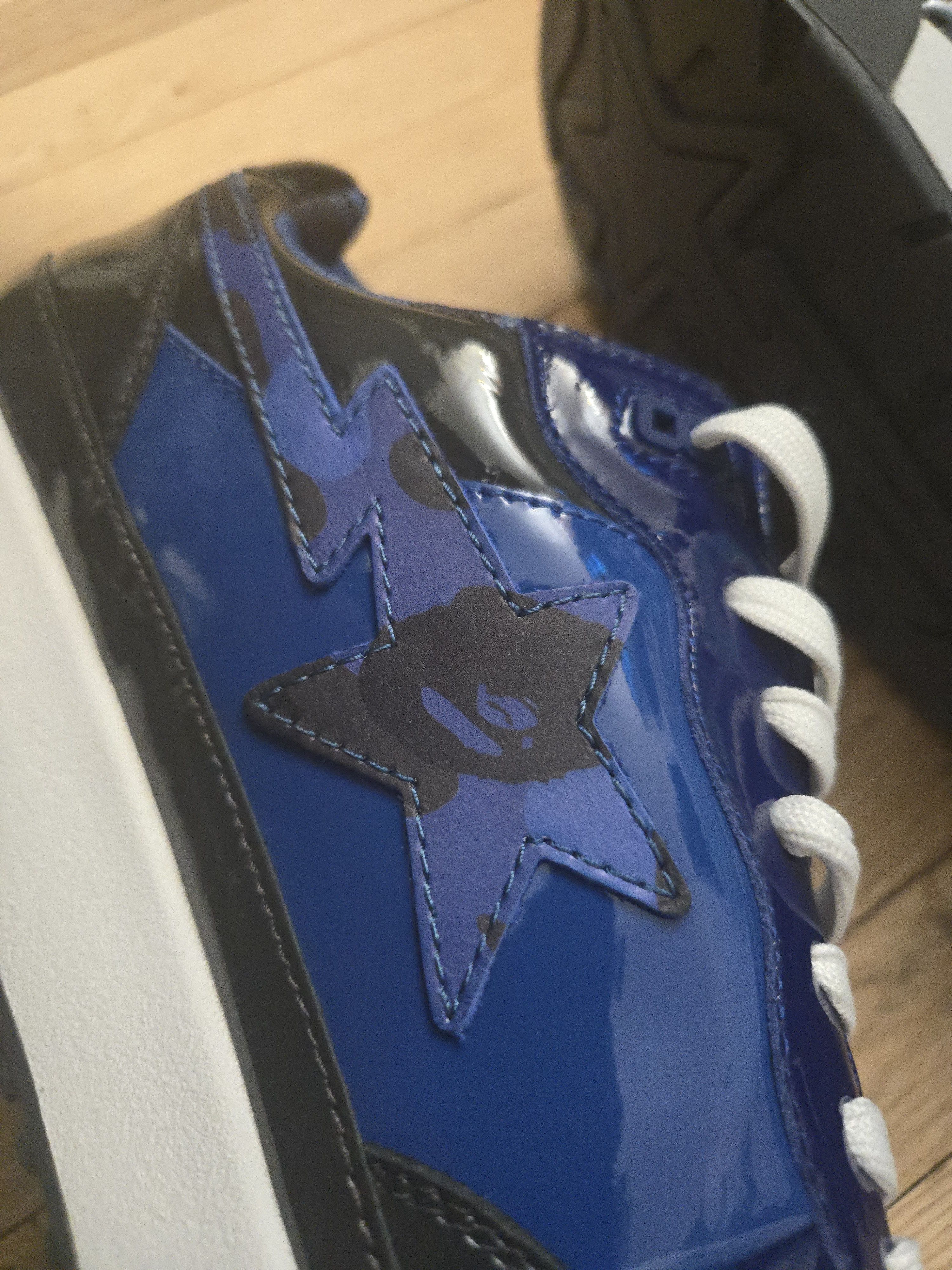 Bape Bape Road Sta Patent Leather Blue Size US 13 / EU 46 - 2 Thumbnail