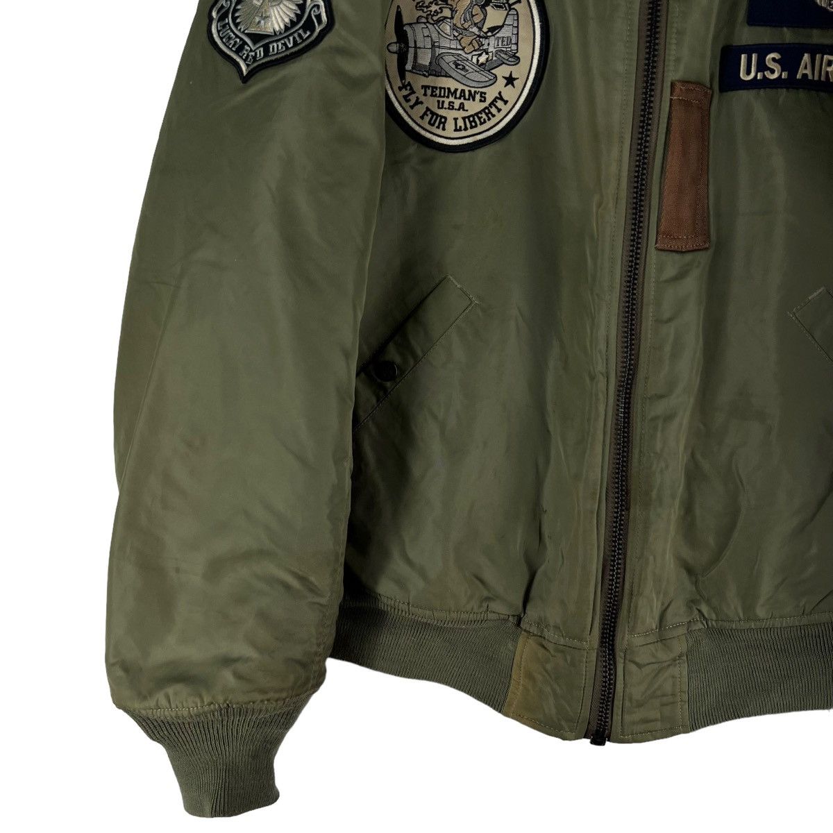 Vintage 🔥90’s Vintage Flight Bomber Jacket Ma-1 Riot Ted Company Size US M / EU 48-50 / 2 - 5 Thumbnail
