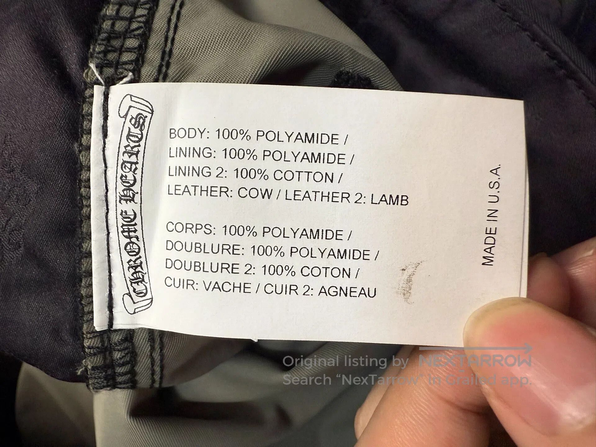 Chrome Hearts Chrome Hearts Leather Patchwork Cargo Pants. Size US 33 - 6 Thumbnail