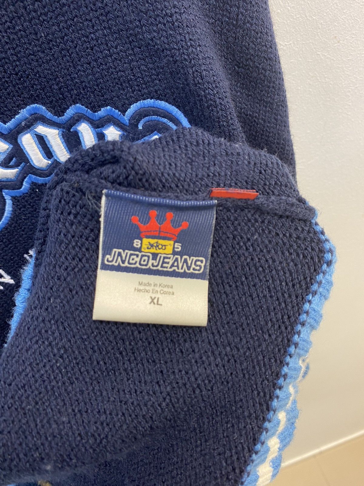 JNCO JNCO Jeans Knit Sweater – Navy / Blue Size US XL / EU 56 / 4 - 5 Thumbnail