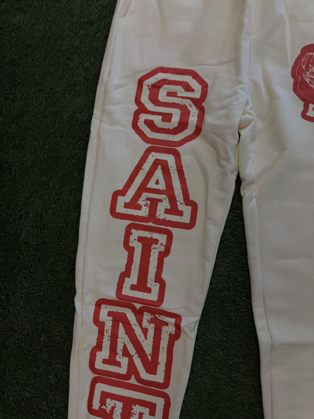 Saint Vanity Saint Vanity Sweatpants Red Cream Size Large (NEW) Size US 30 / EU 46 - 6 Thumbnail