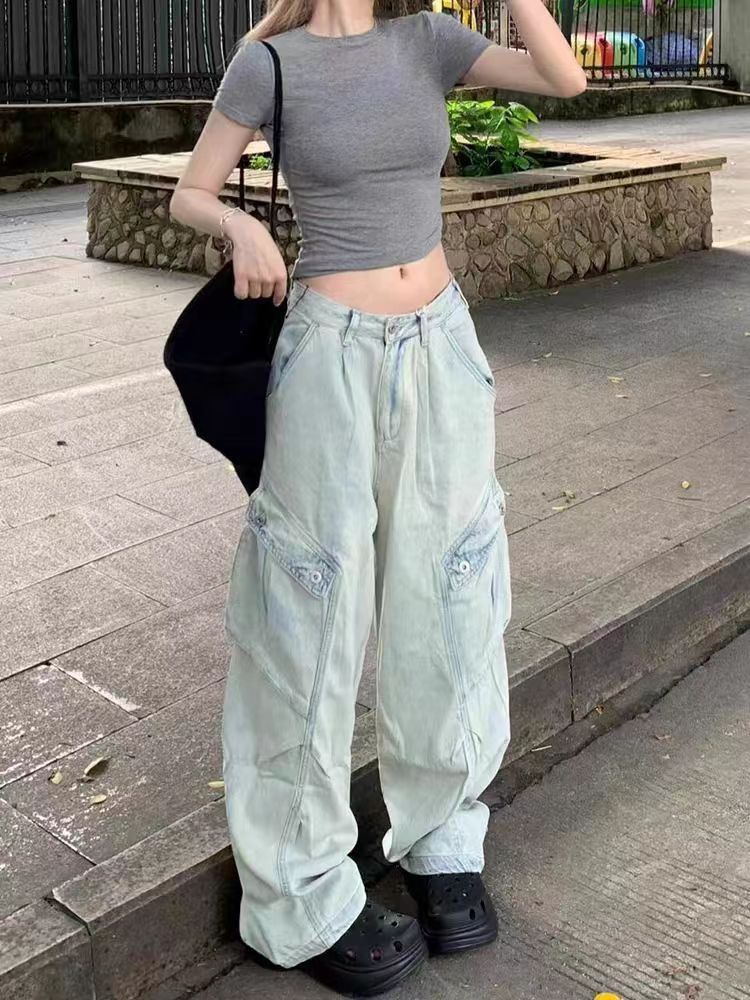 Japanese Brand × Jean Loose wide leg workwear jeans Size US 30 / EU 46 - 5 Thumbnail