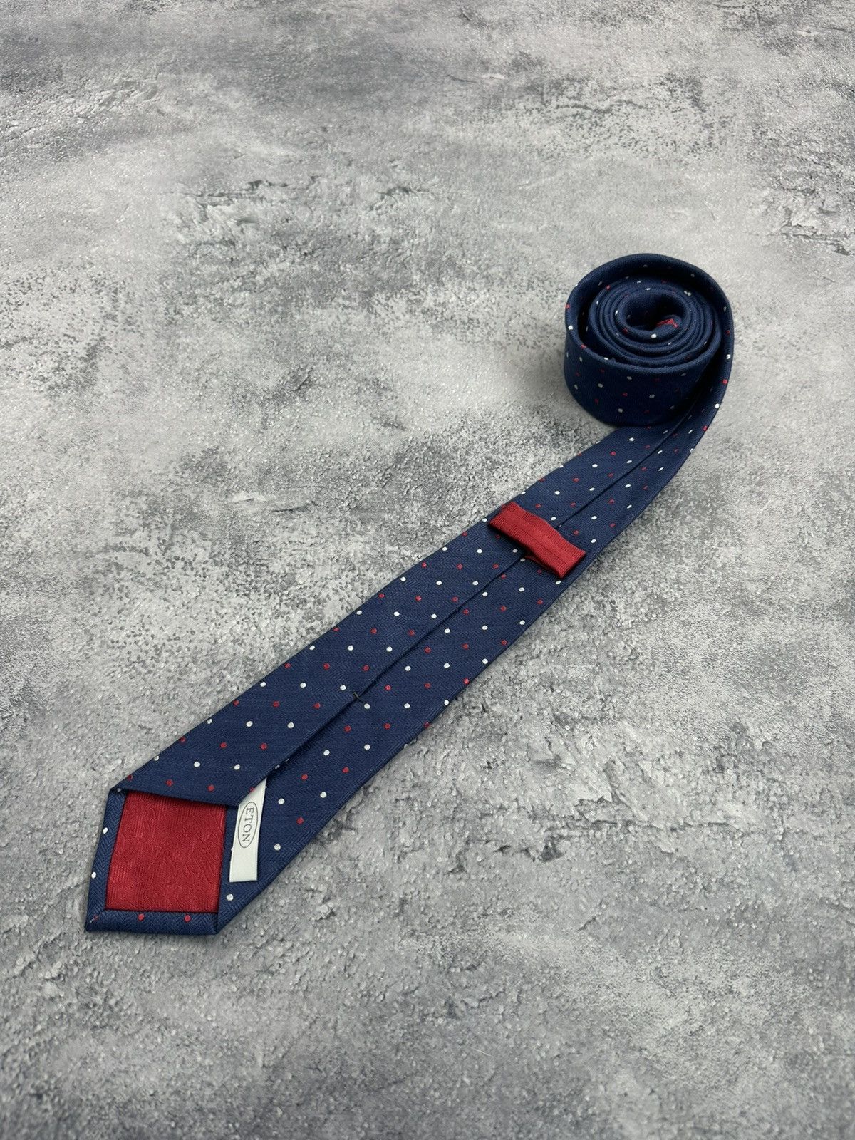 Eton Eton Blue Polka Dot Wool Silk Tie Cravatte Necktie Italy Size ONE SIZE - 2 Thumbnail