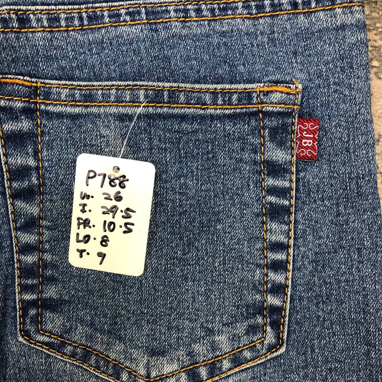 Japanese Brand P788 JB JAPAN FLARED PAINTED JEANS Size 26" / US 2 / IT 38 - 9 Thumbnail