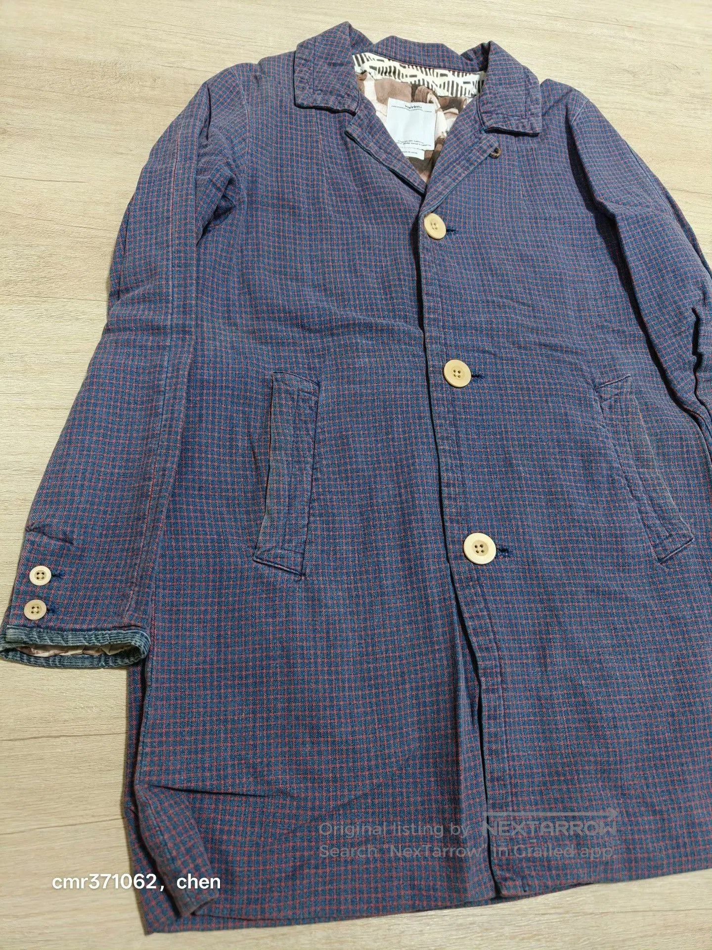 Visvim visvim 15ss Mies Coat Indigo Check. Size US S / EU 44-46 / 1 - 3 Thumbnail