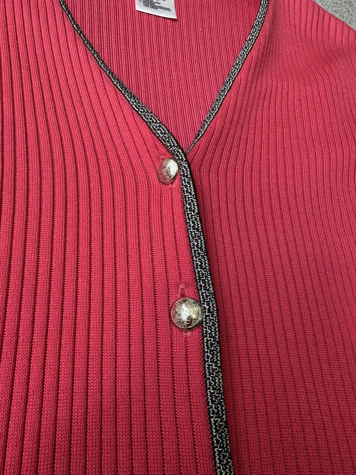 Escada Vintage ESCADA Exclusive for Neiman Marcus Ribbed Cardigan Size M / US 6-8 / IT 42-44 - 4 Thumbnail
