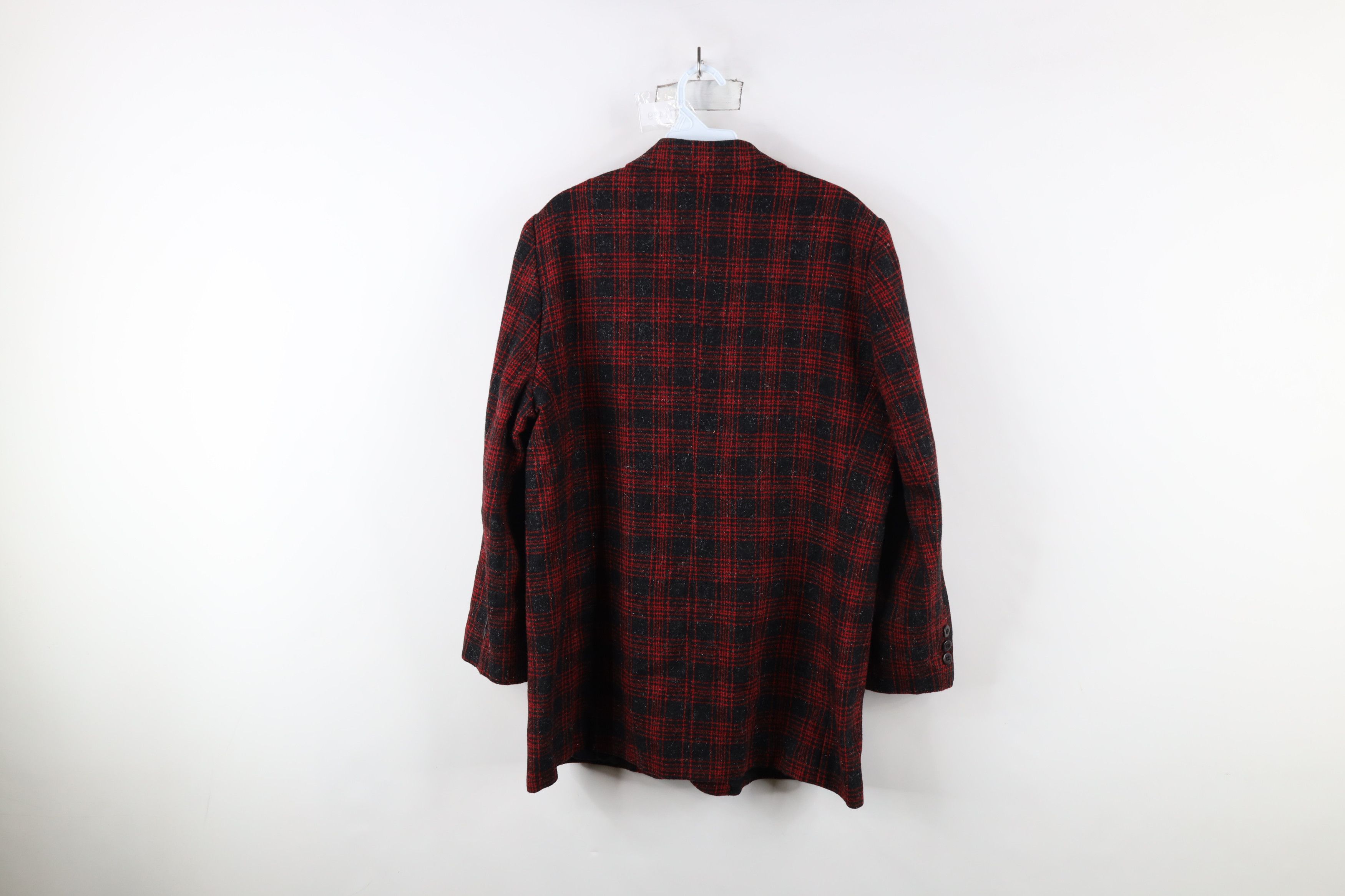 Vintage Vintage 90s Streetwear Button Blazer Suit Coat Jacket Plaid Size XXL / US 16-18 / IT 52-54 - 12 Thumbnail