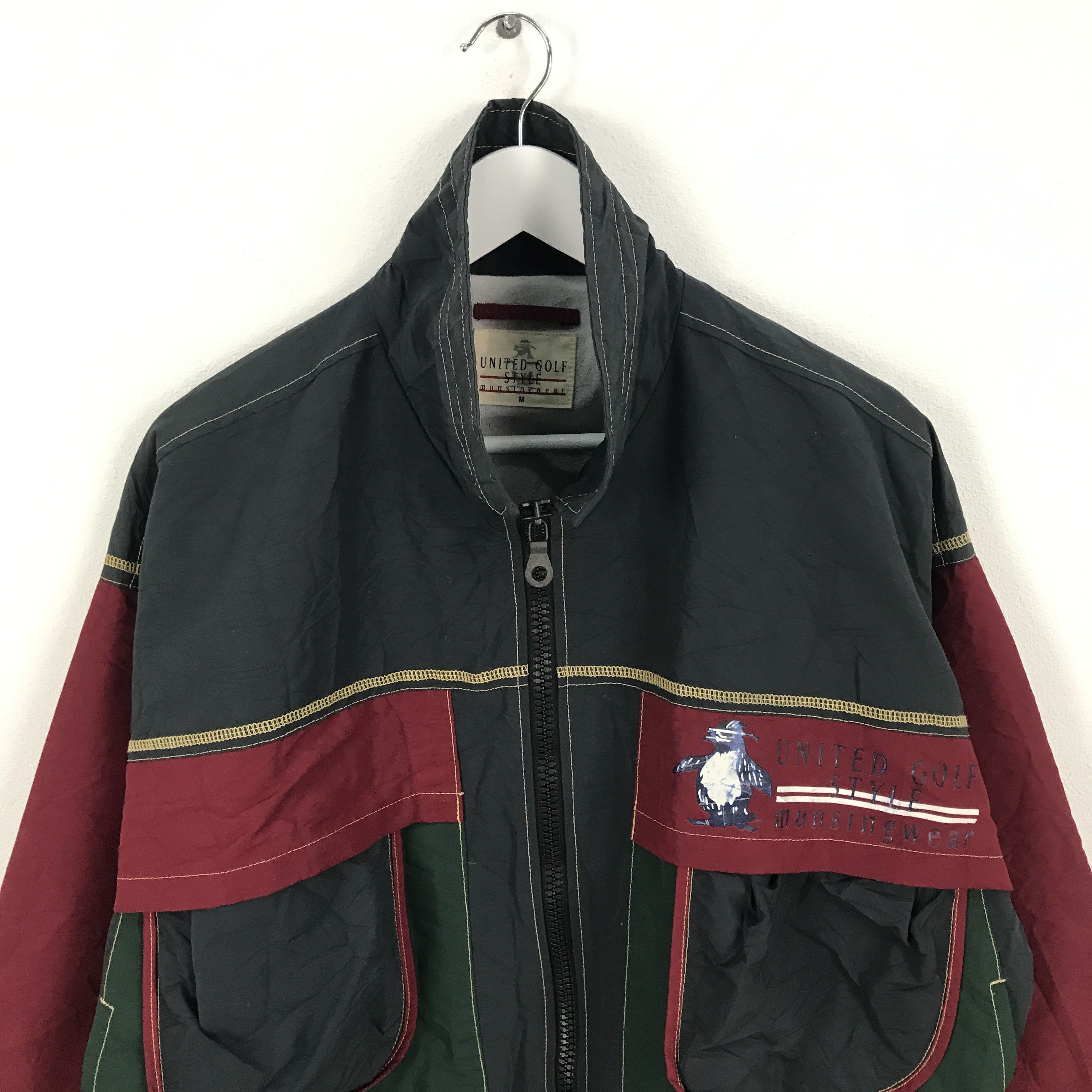 Japanese Brand Rare Munsing Wear Bomber Jacket Size US M / EU 48-50 / 2 - 2 Thumbnail