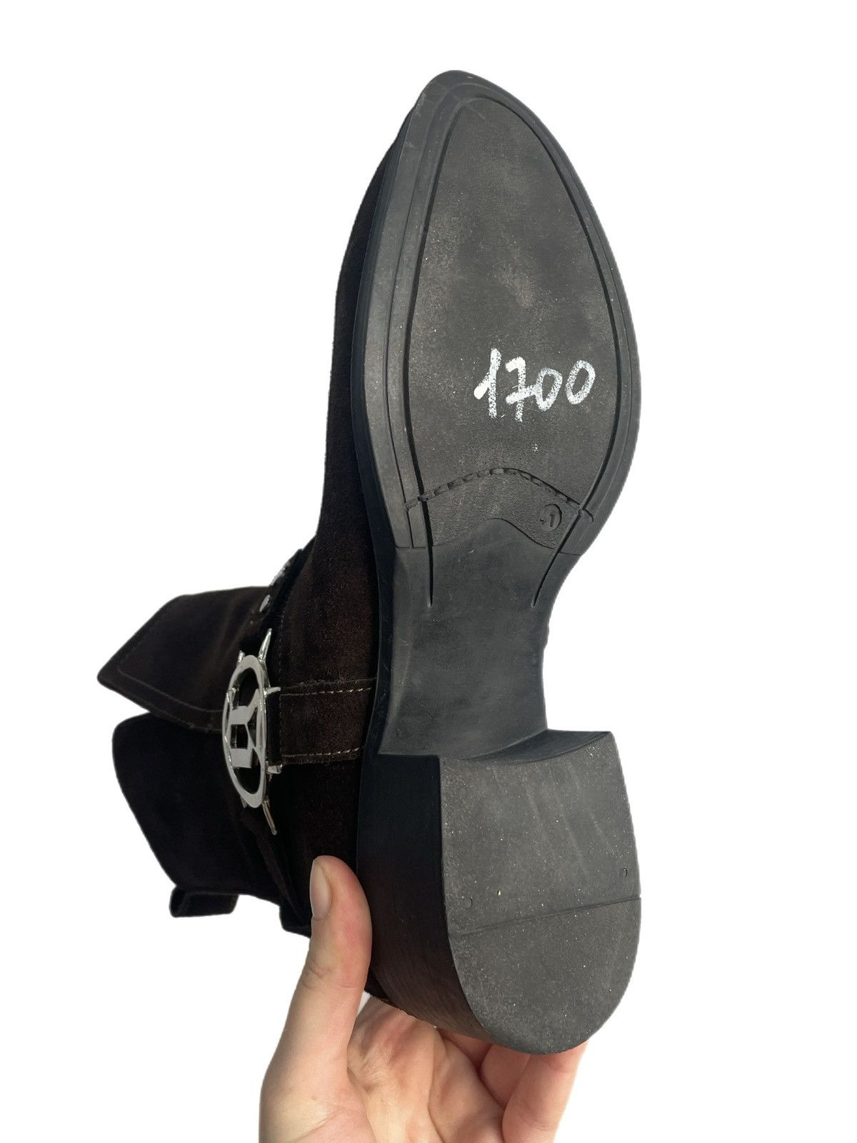 John Galliano Last drop✅✅galliano suede buckle boots western cowboy y2k Size US 8 / EU 41 - 12 Thumbnail