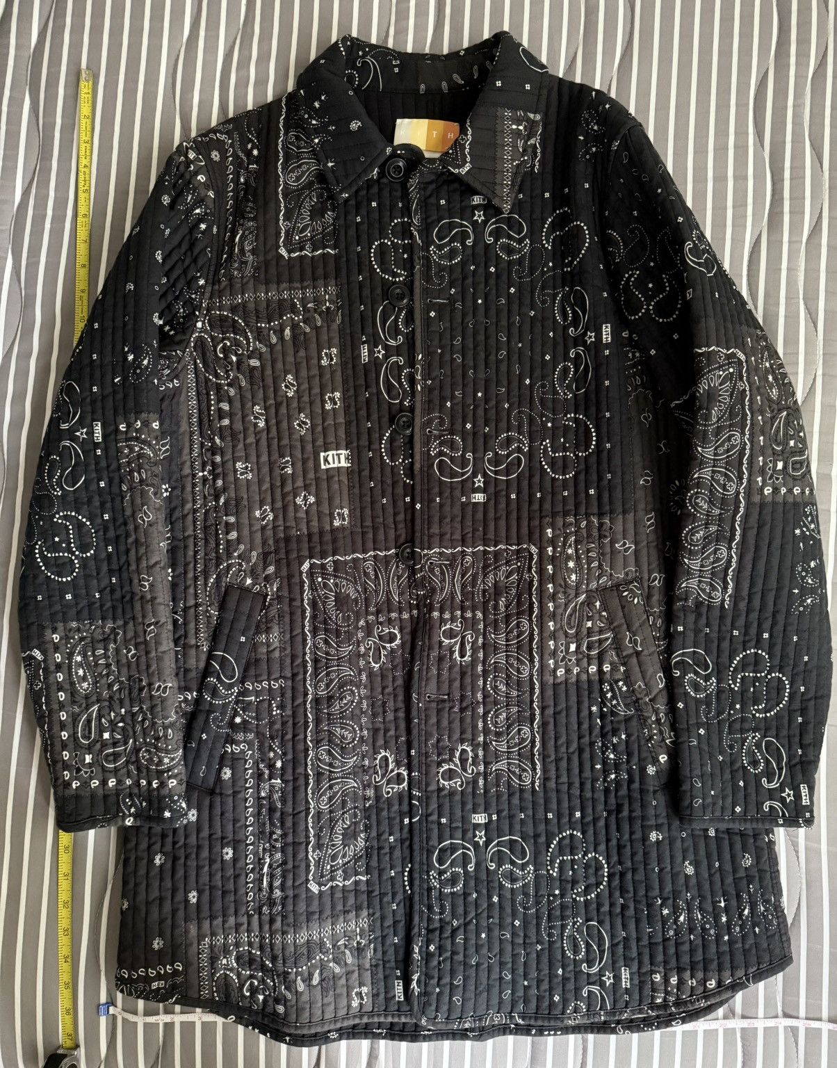 Kith Kith FW22 Prescott Quilted Trench Coat M Paisley Bandana Size US M / EU 48-50 / 2 - 1 Thumbnail