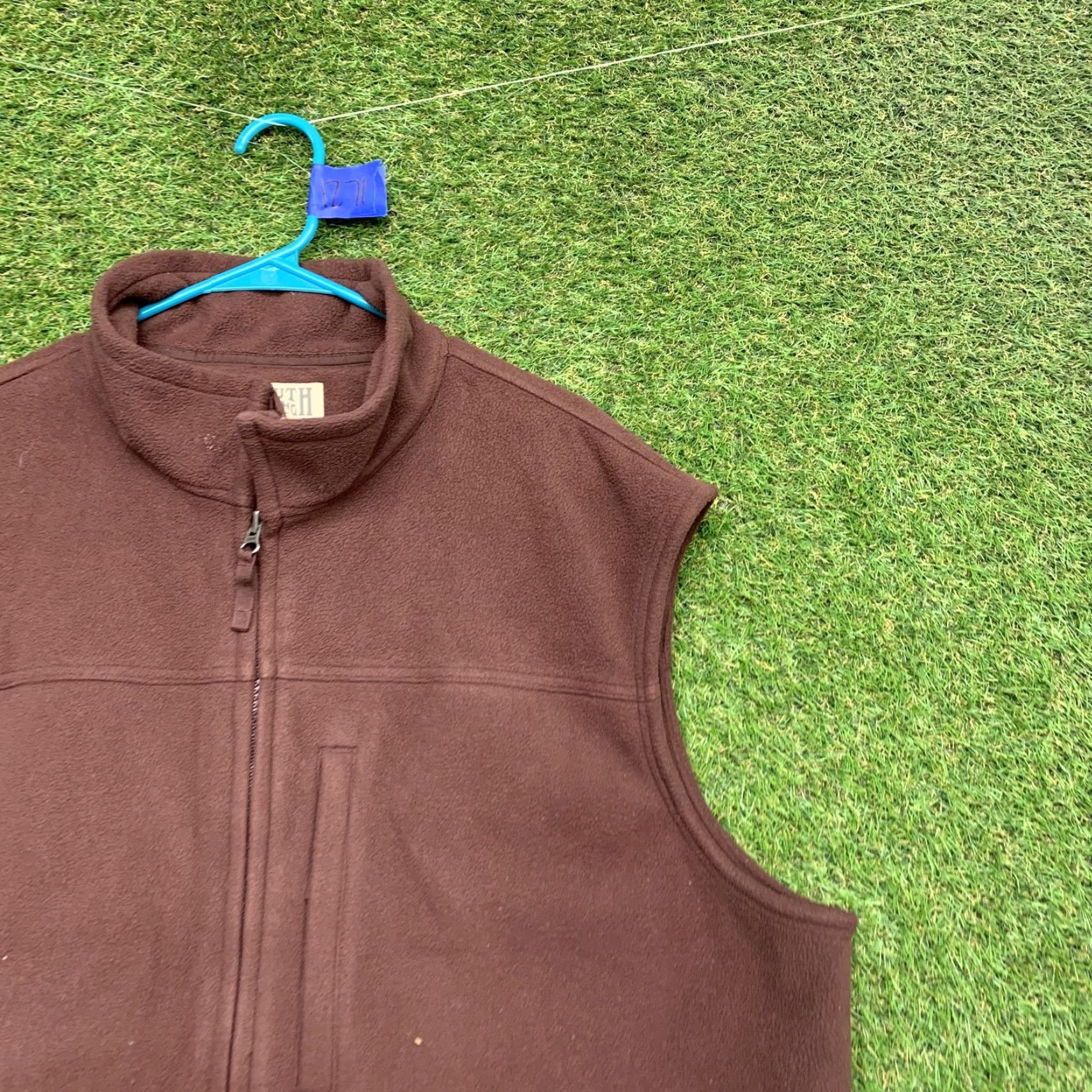 Duluth Trading Company Duluth Trading Co Vest Mens 2XL Brown Fleece Full Zip Collared Pockets Workwear Outdoor Casual Zip Vest Size US XXL / EU 58 / 5 - 2 Thumbnail
