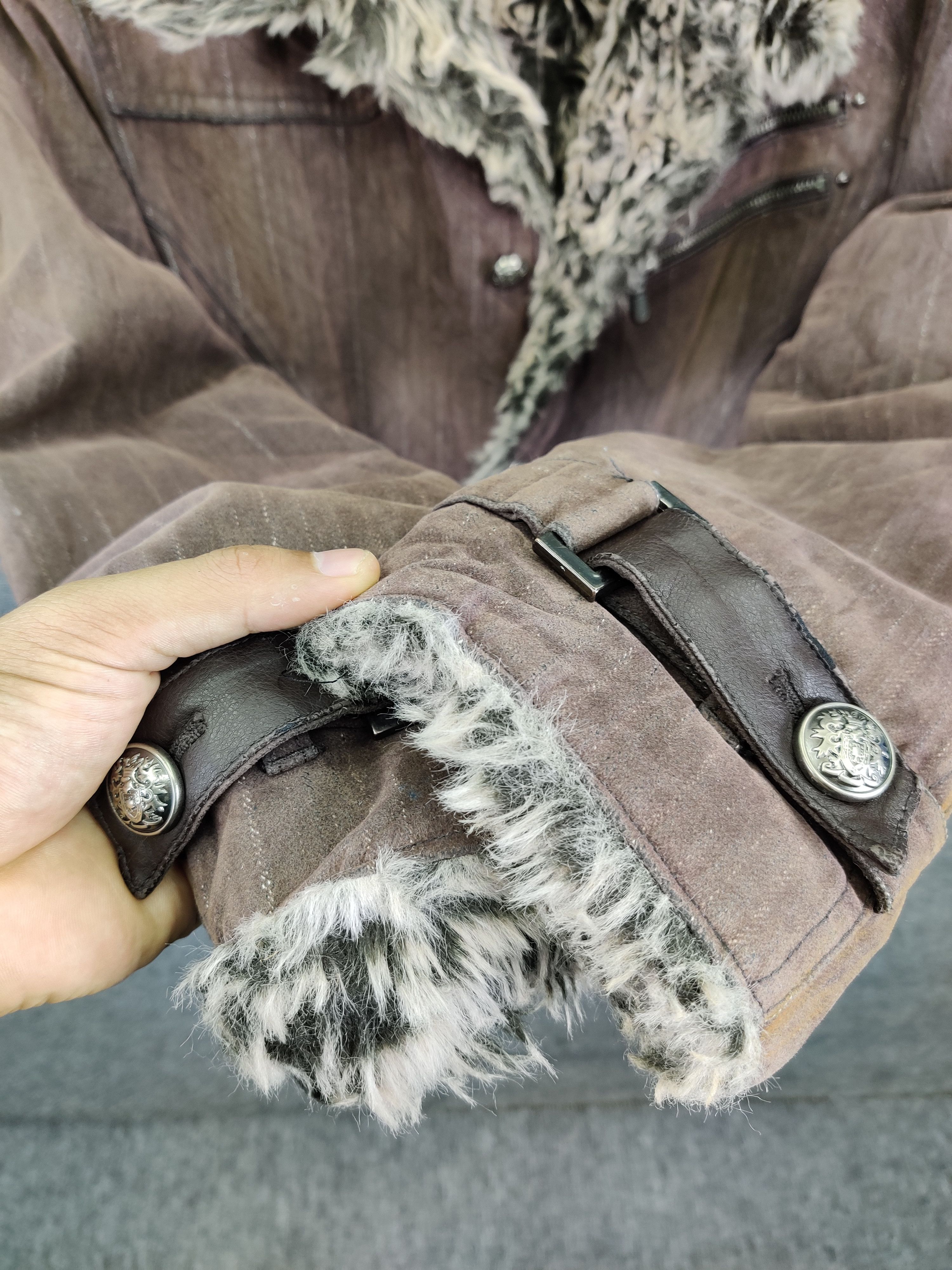 Mossimo Vintage Mossimo Shearling Fur Studded Jacket Size US L / EU 52-54 / 3 - 12 Thumbnail